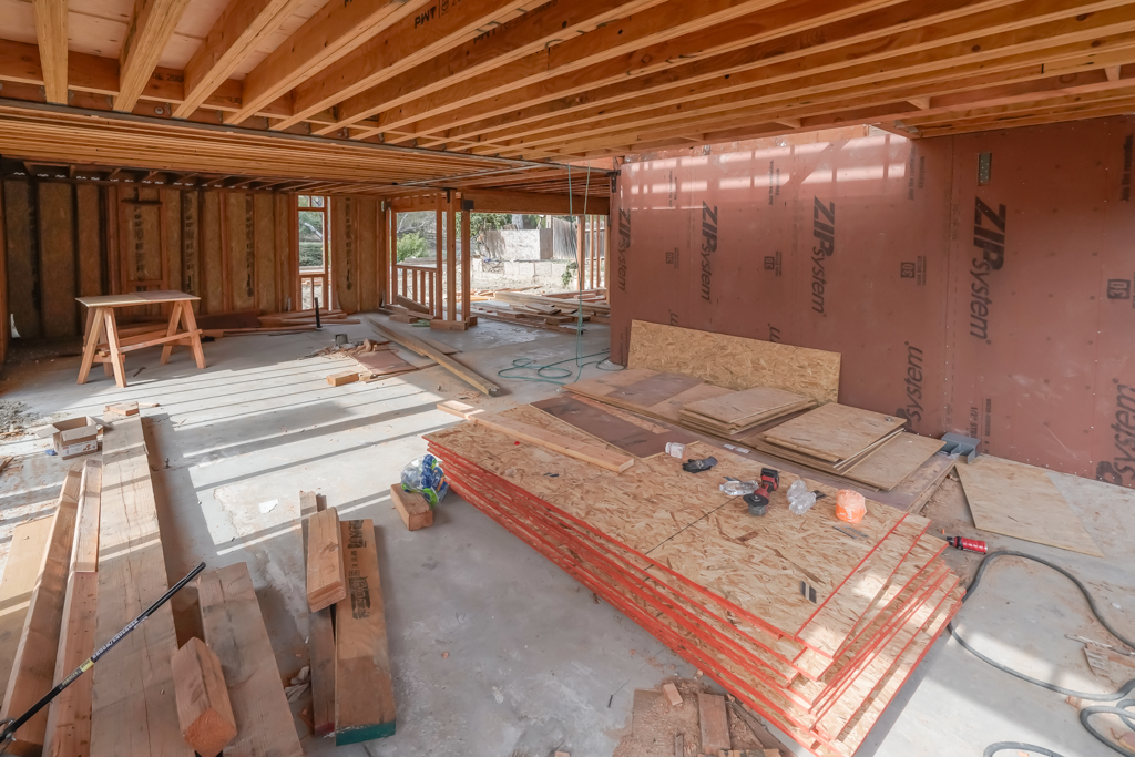 Custom home under construction in Laguna Hills, CA