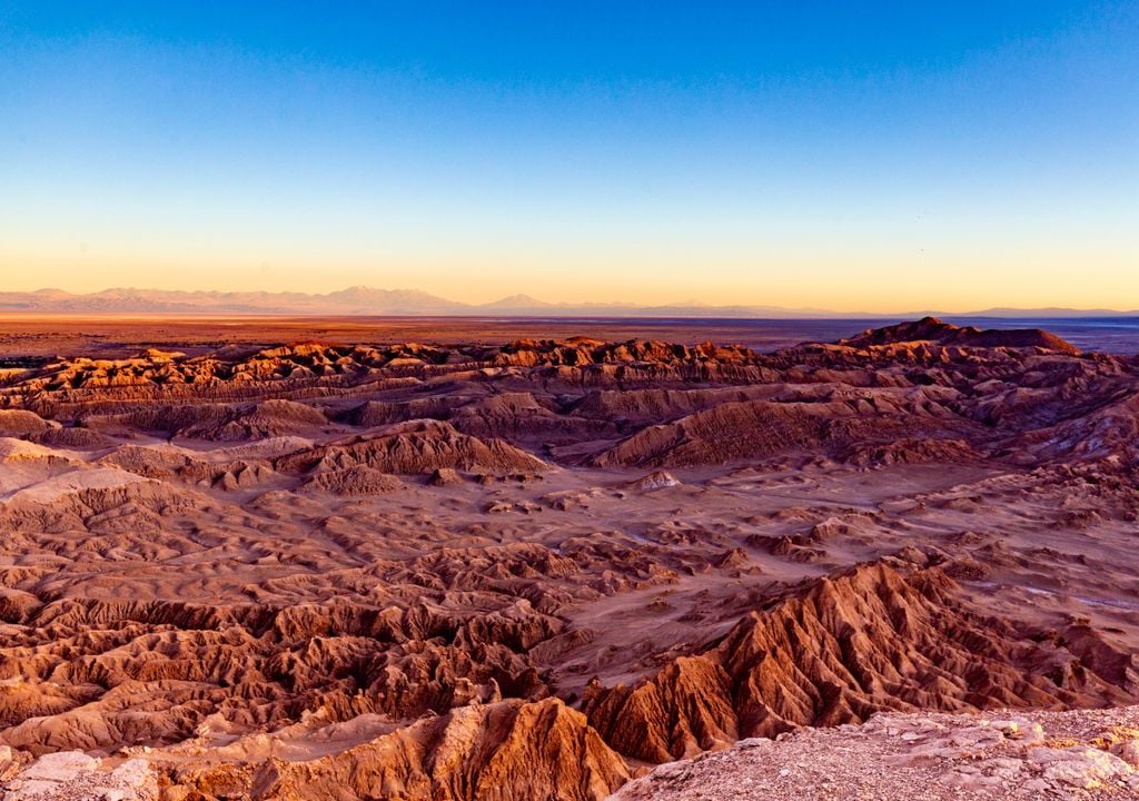 Valle de la Luna puesta de sol