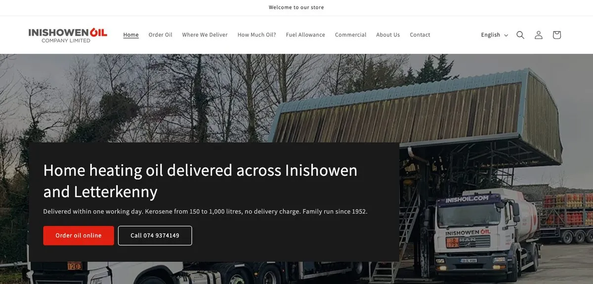 Inishowen Oil online heating oil store