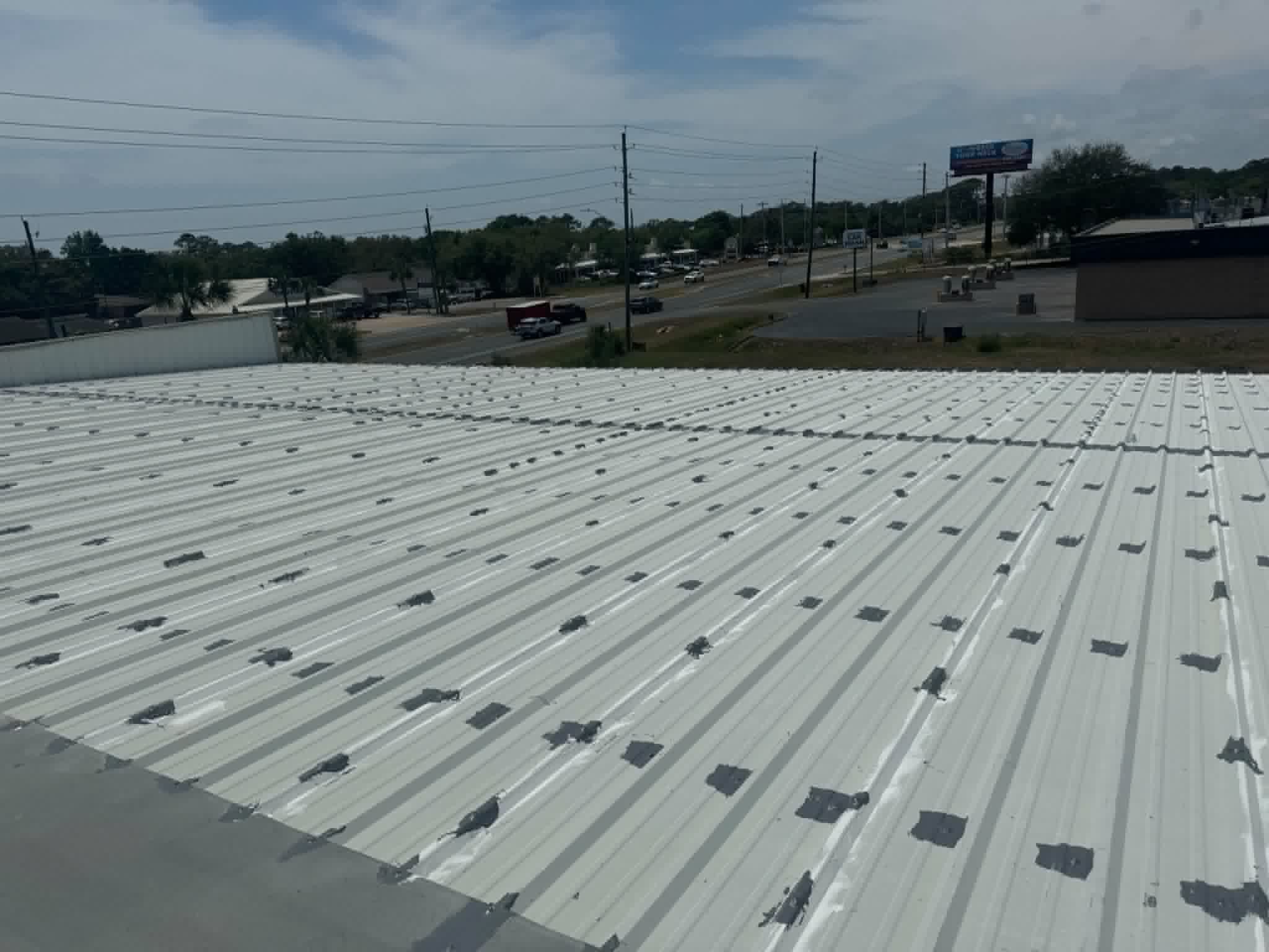 Roof coating project