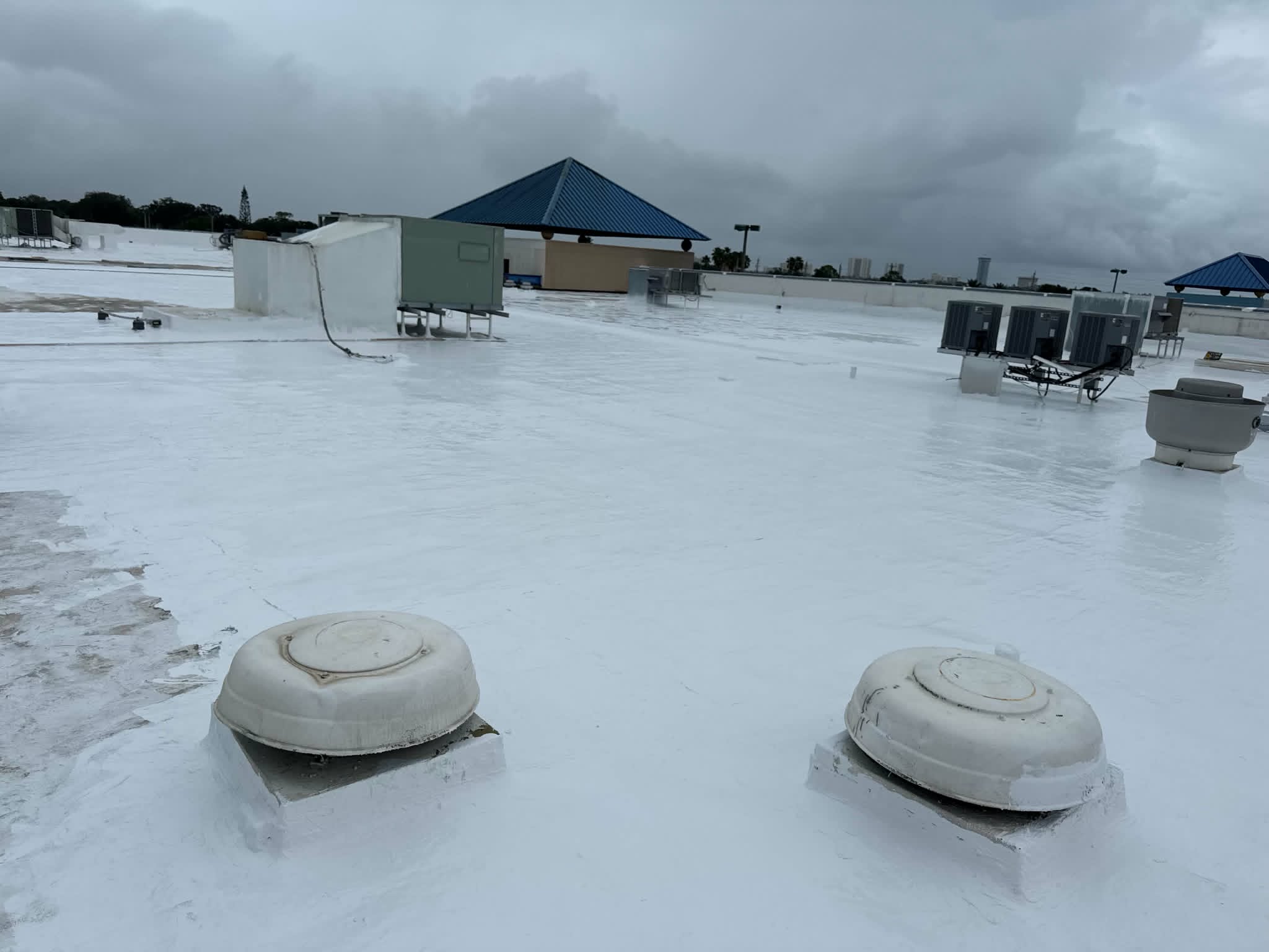 Roof coating project