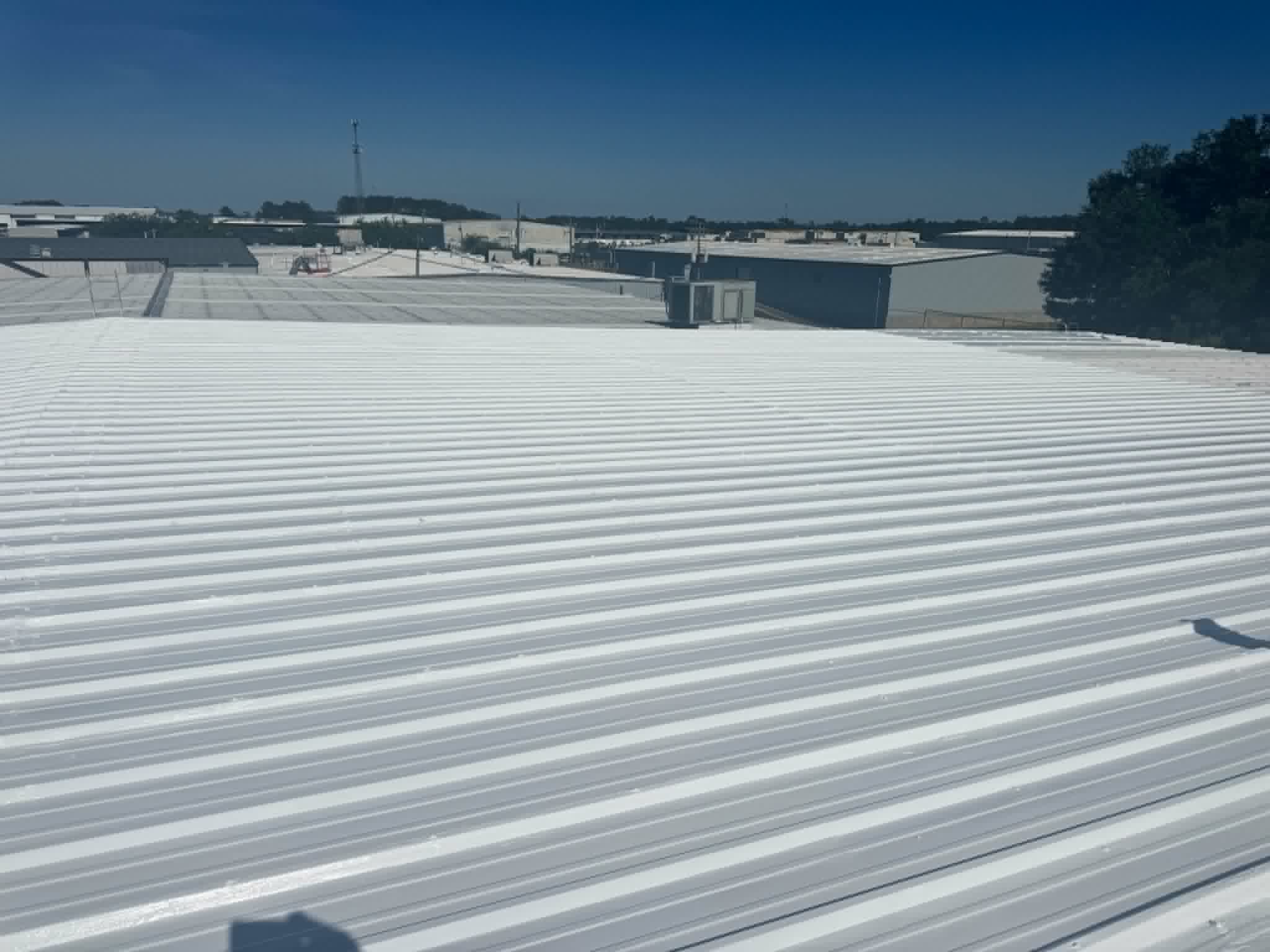 Roof coating project