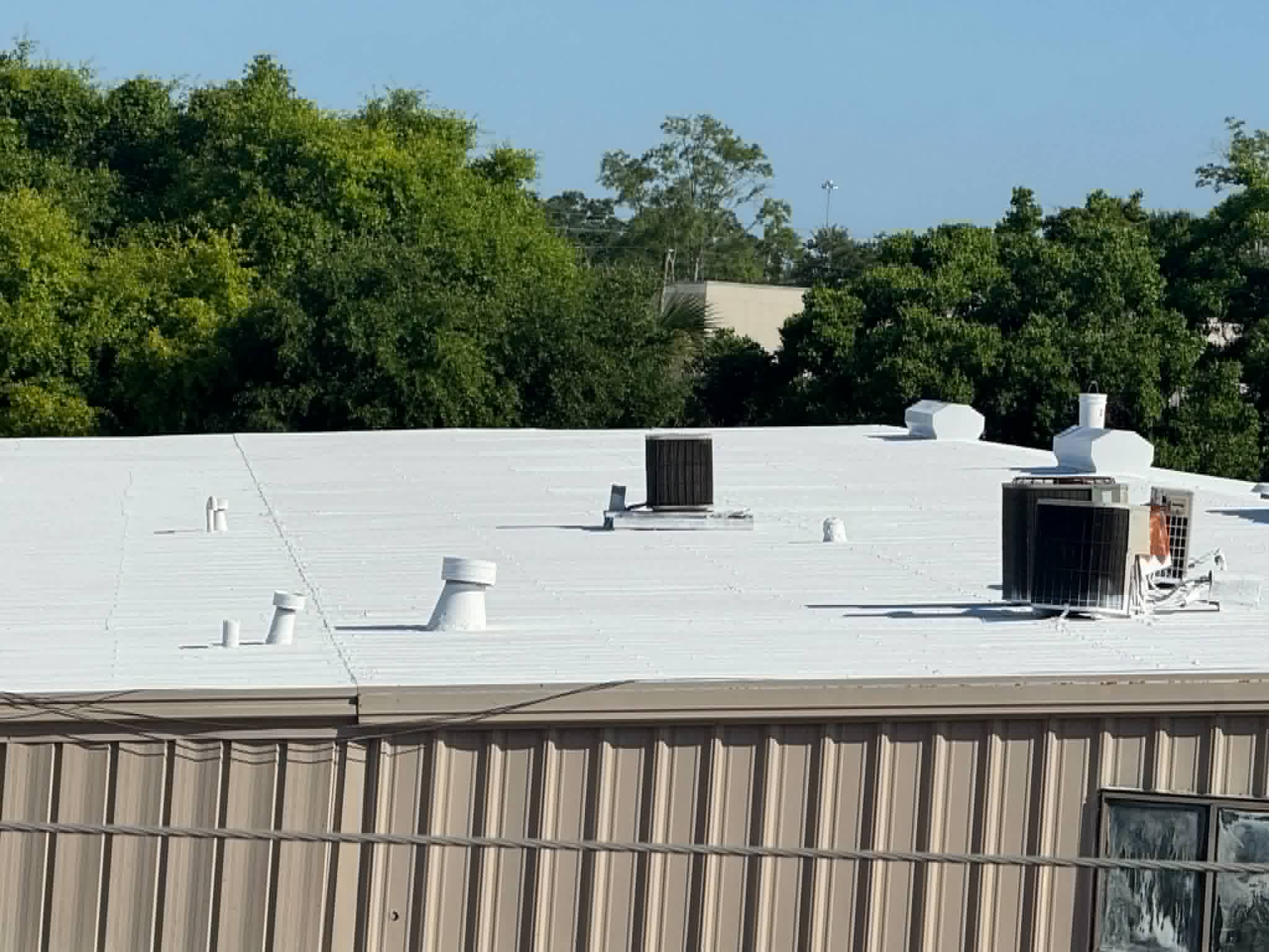 Roof coating project