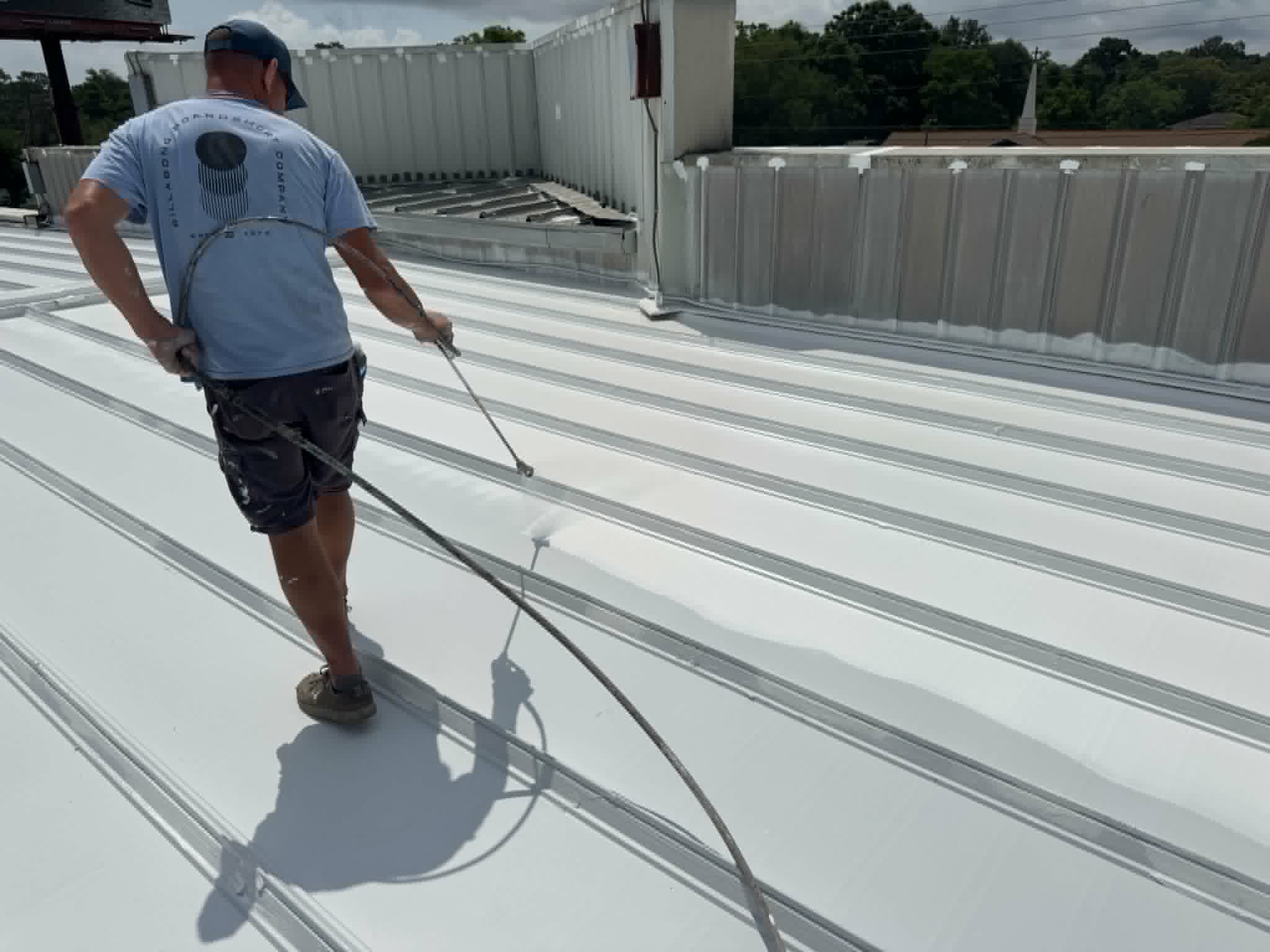 Roof coating project