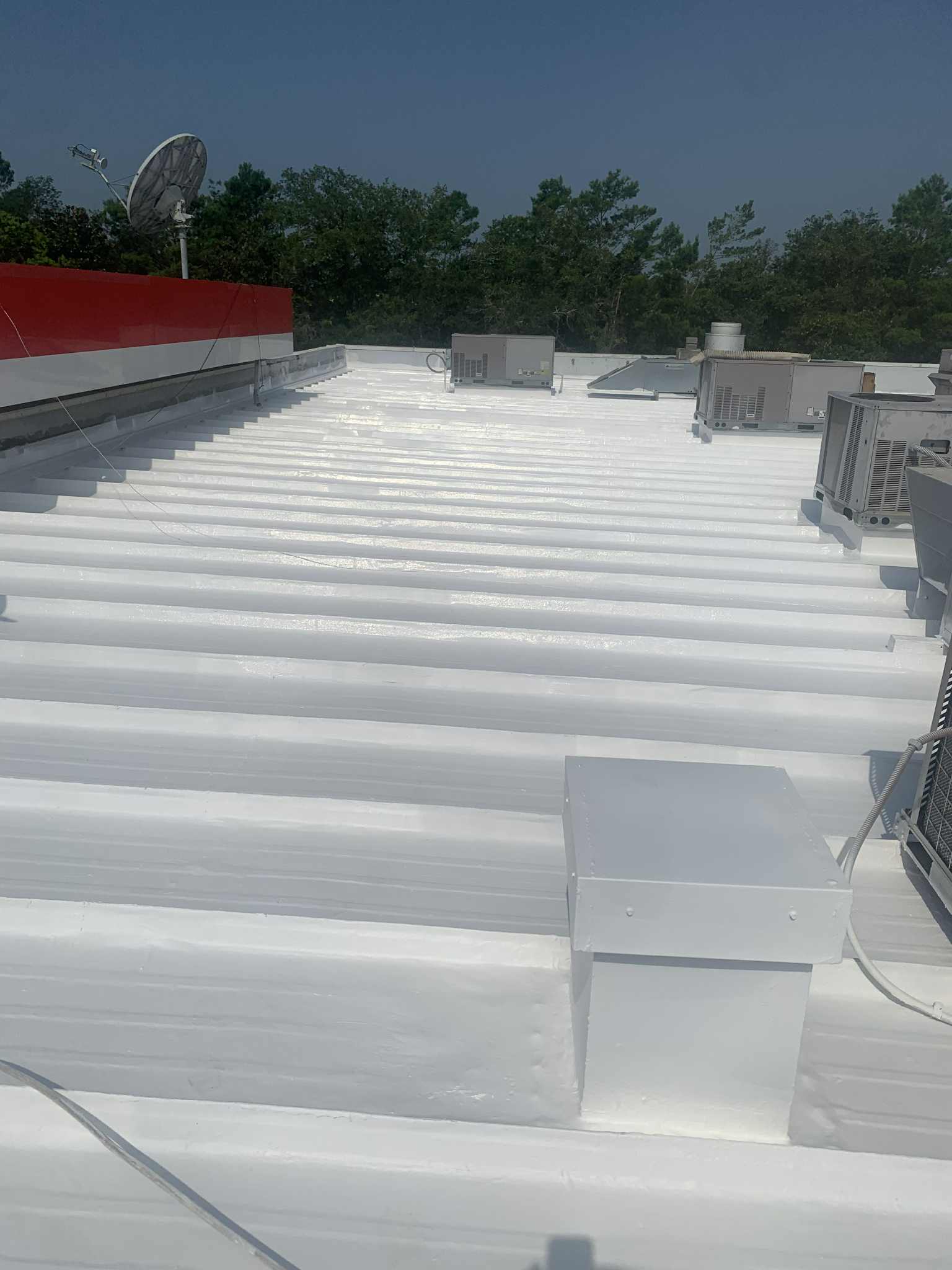 Roof coating project