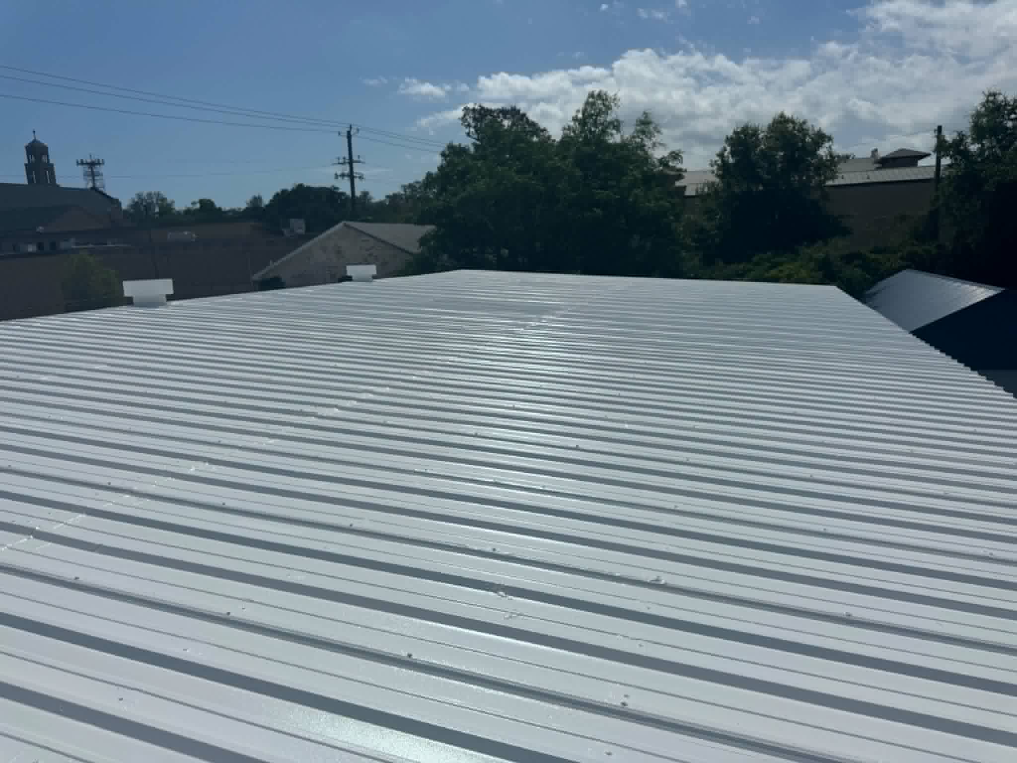Roof coating project