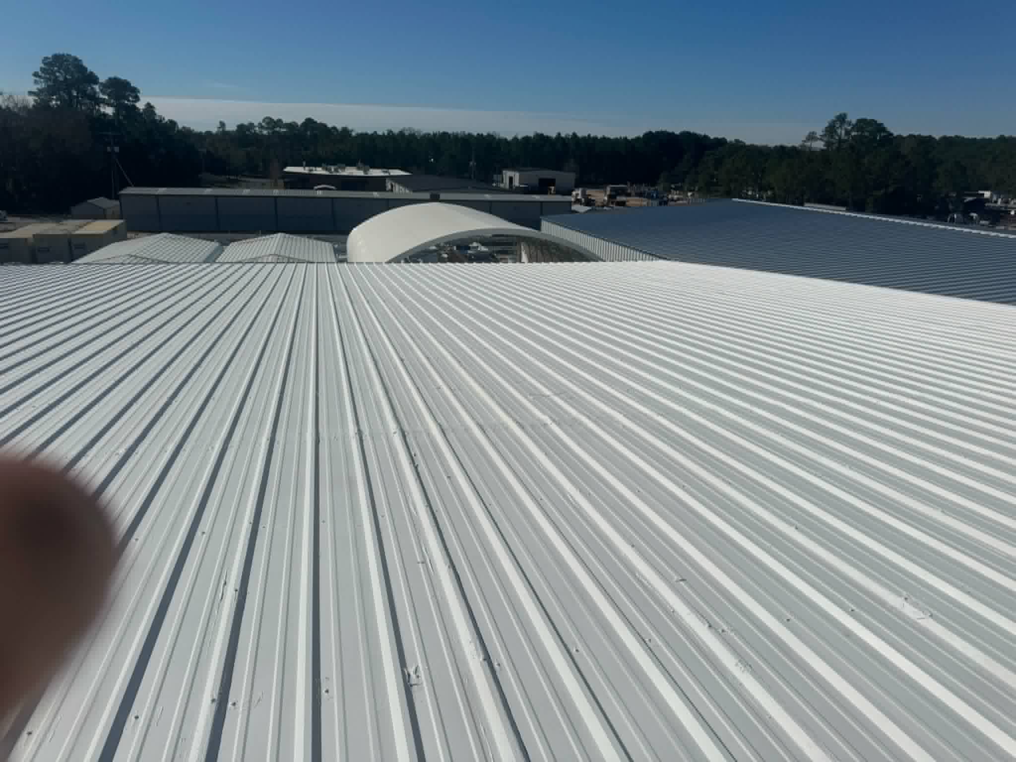 Roof coating project