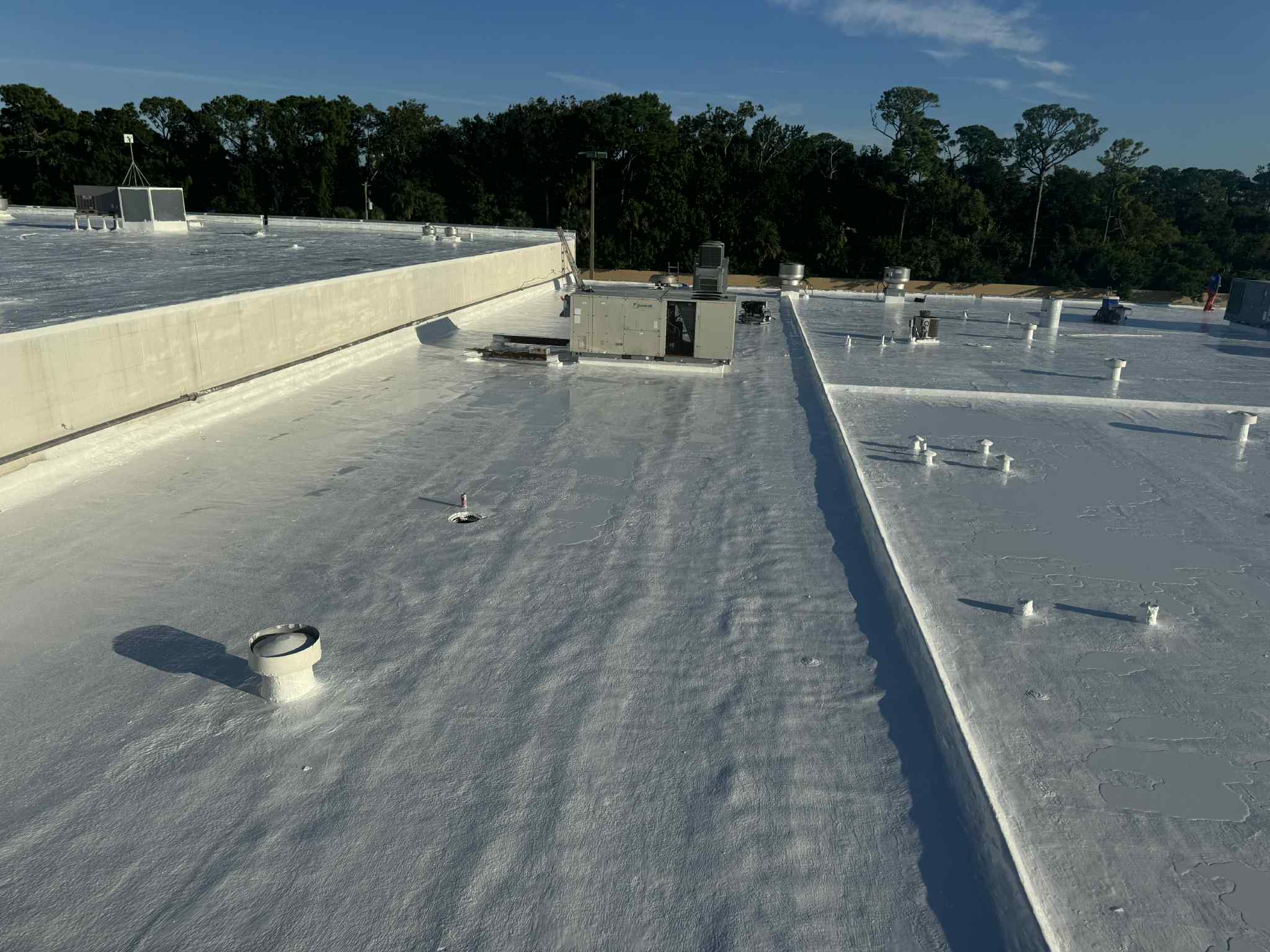 Roof coating project