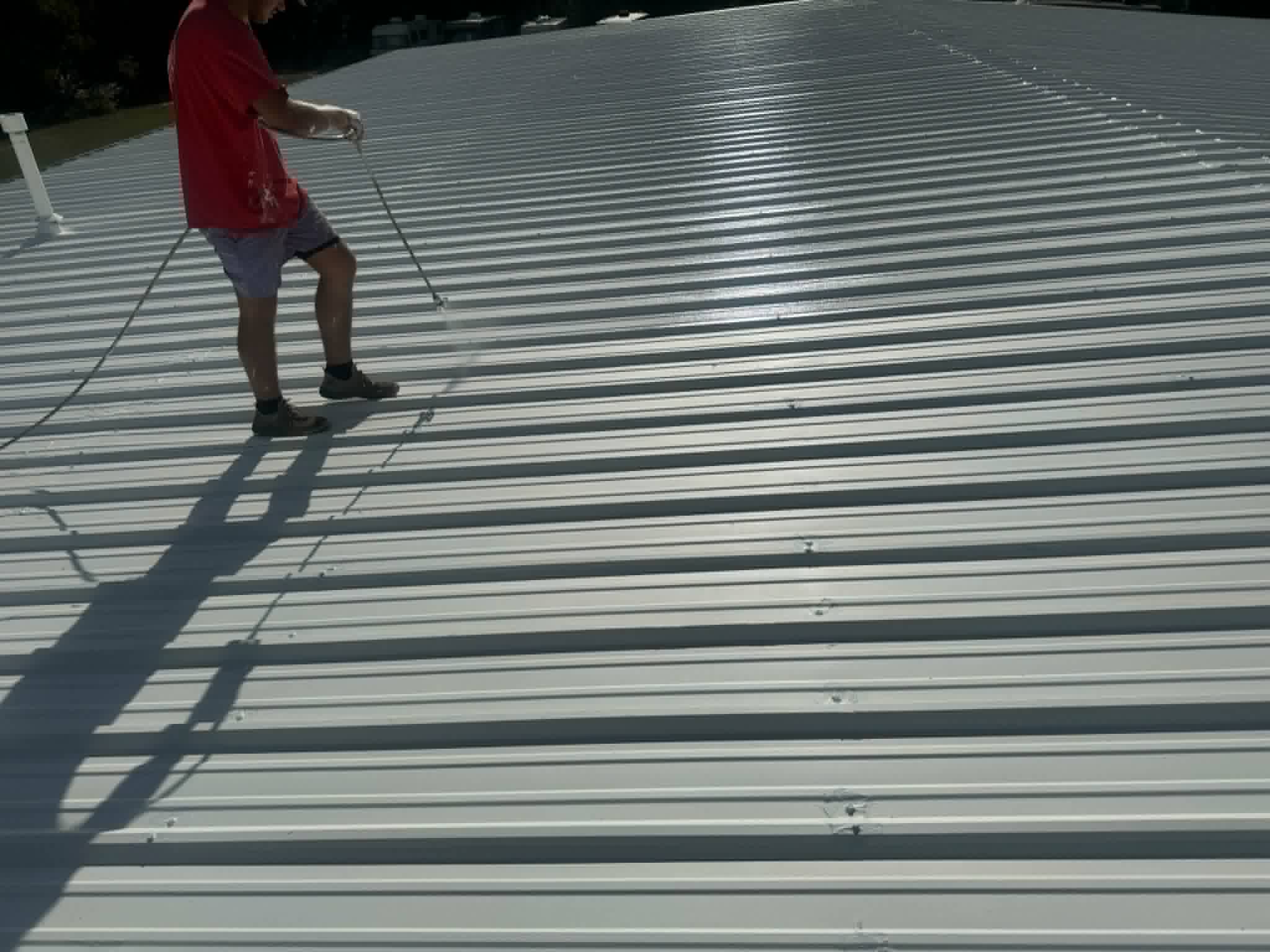 Roof coating project