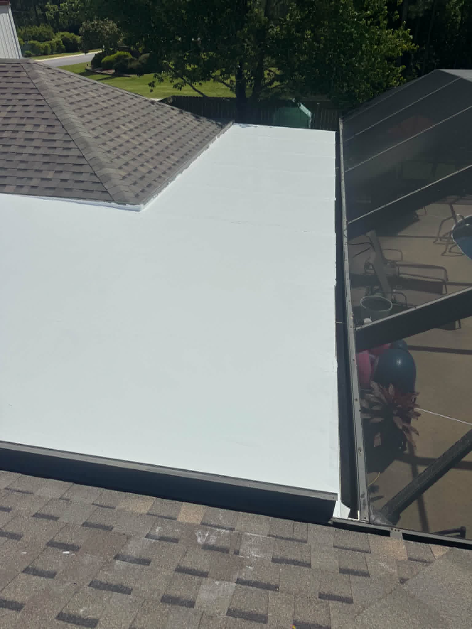 Roof coating project