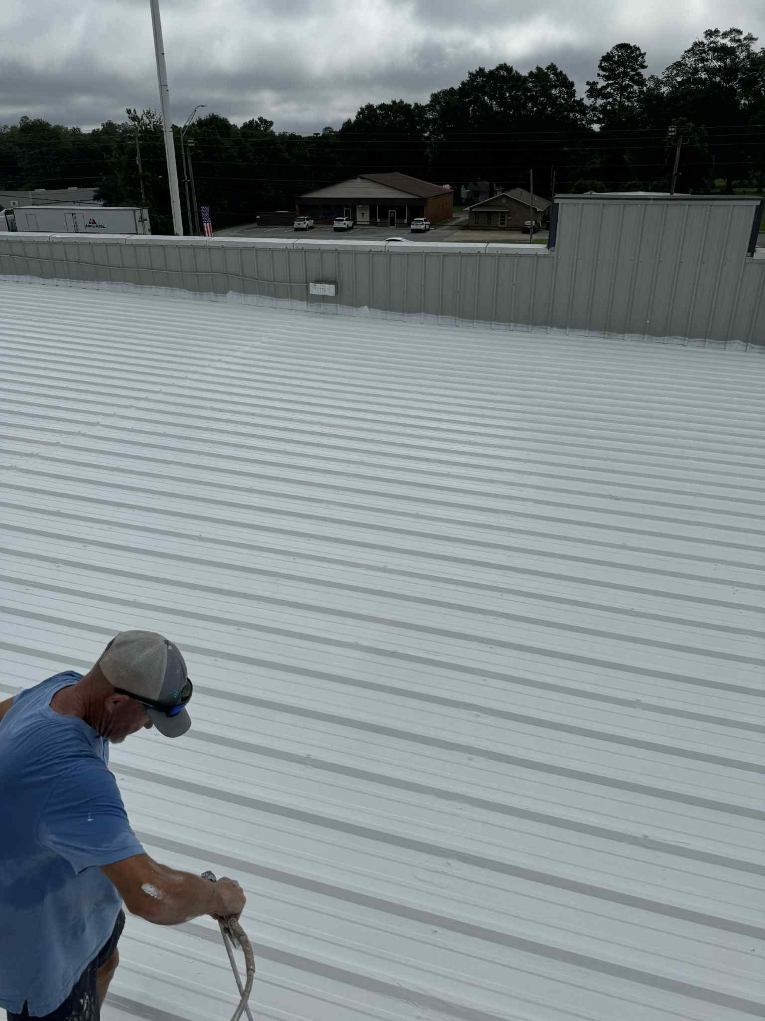 Roof coating project
