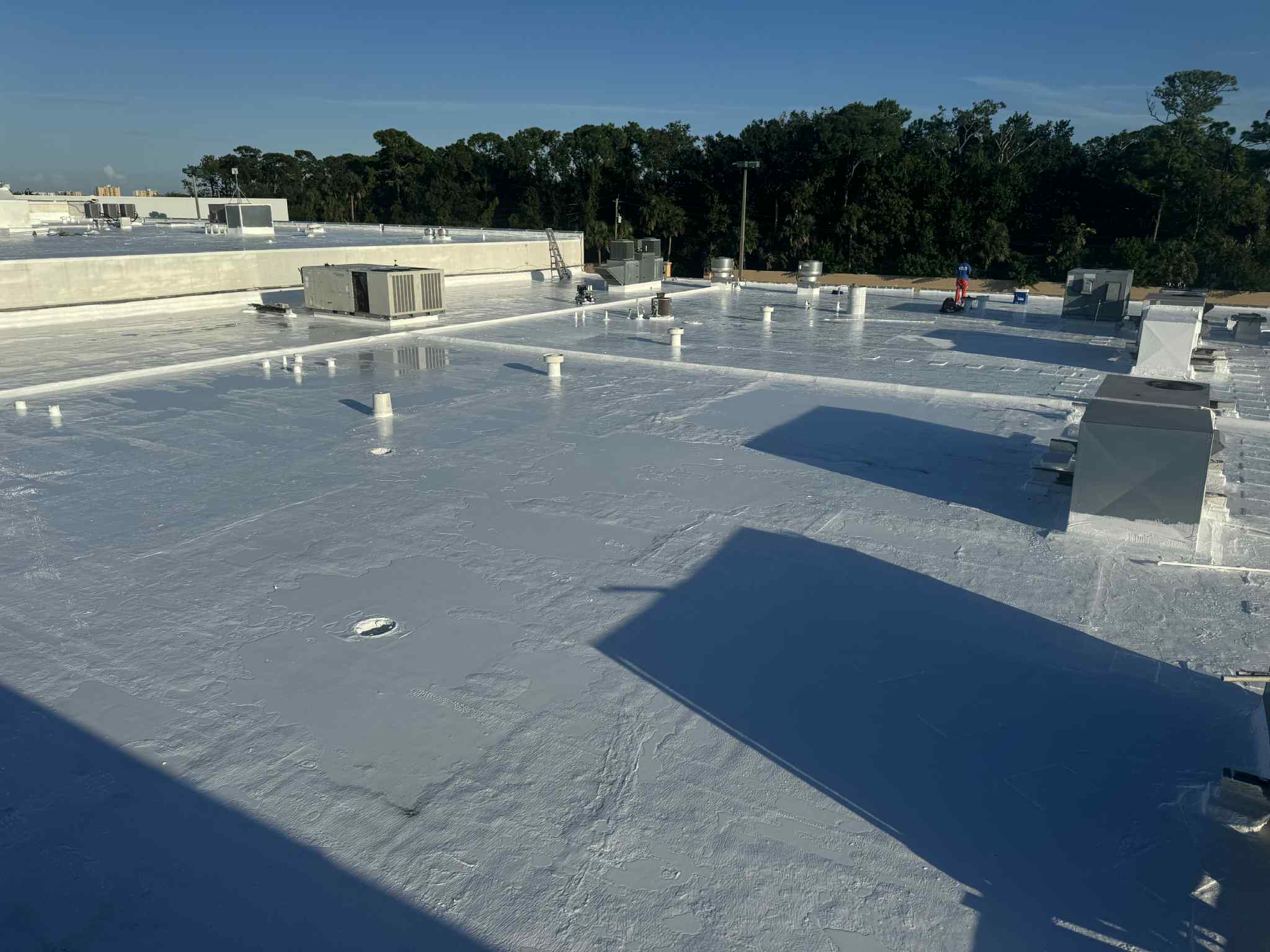 Roof coating project