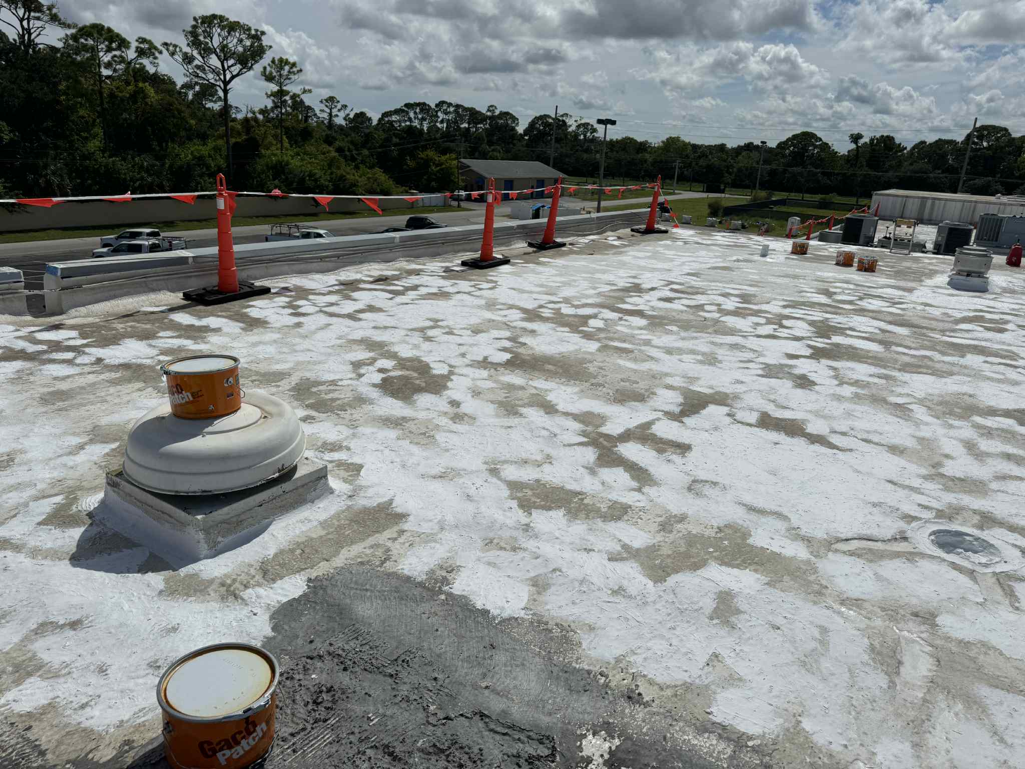 Roof coating project