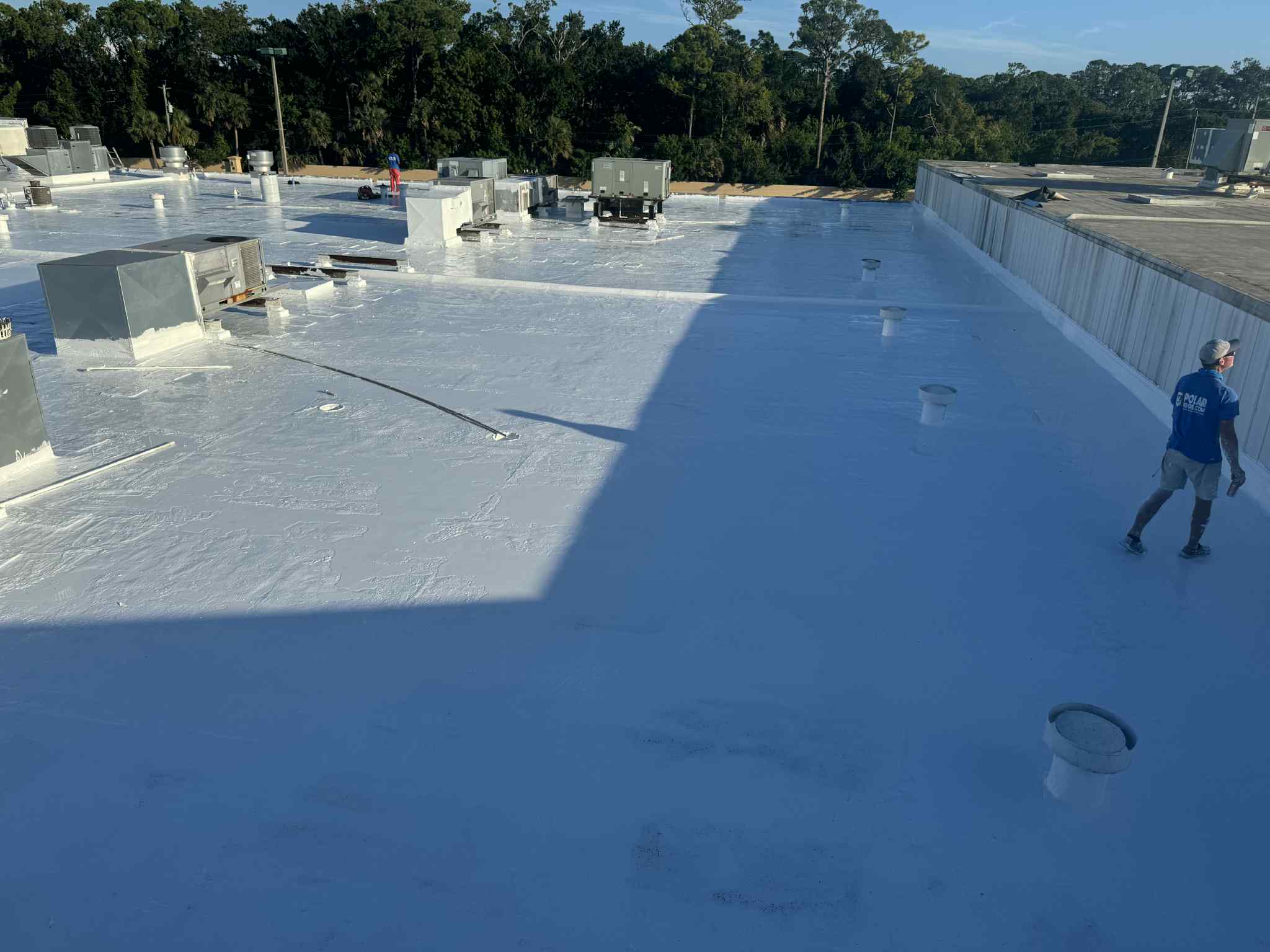 Roof coating project