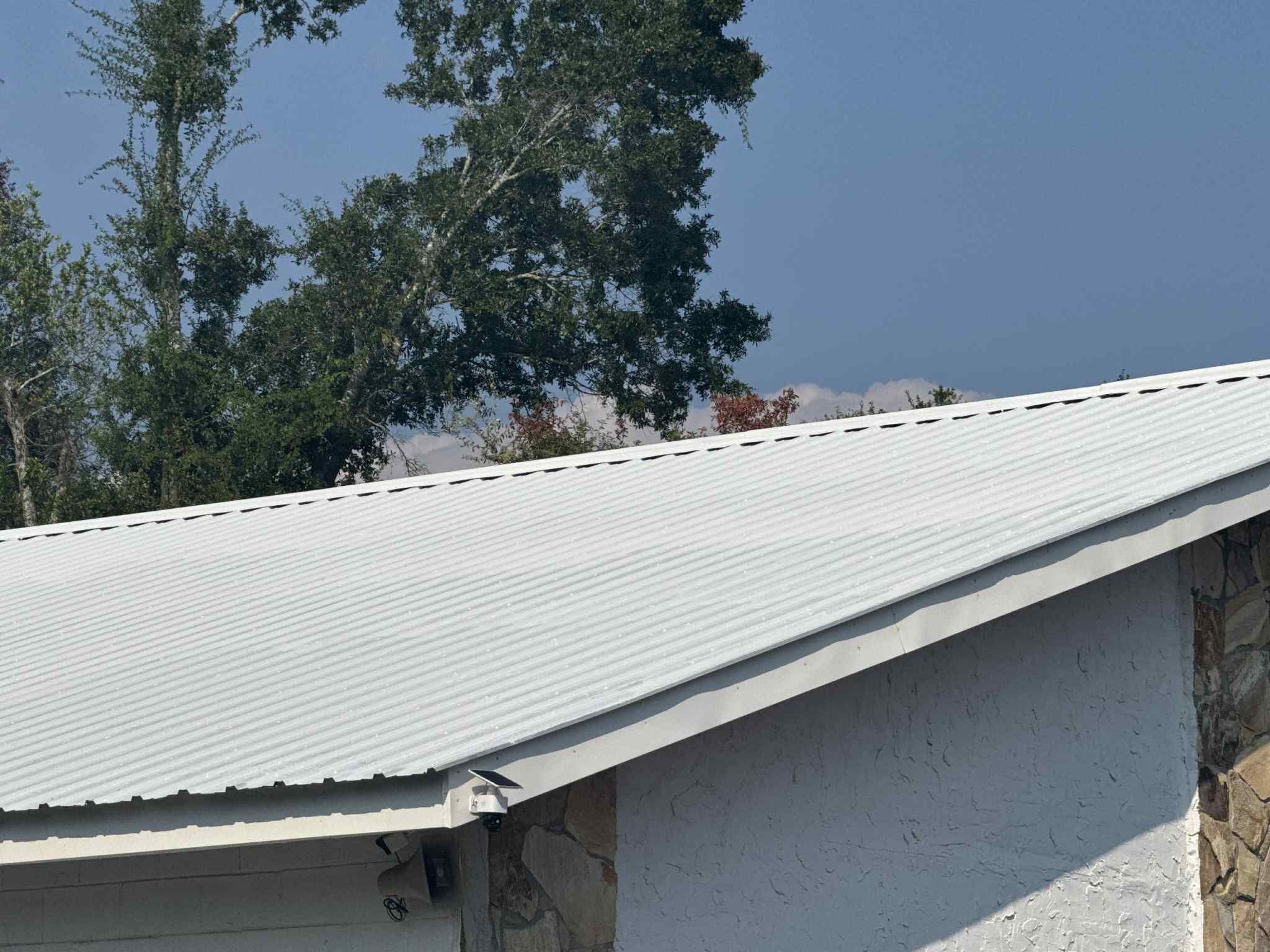 Roof coating project