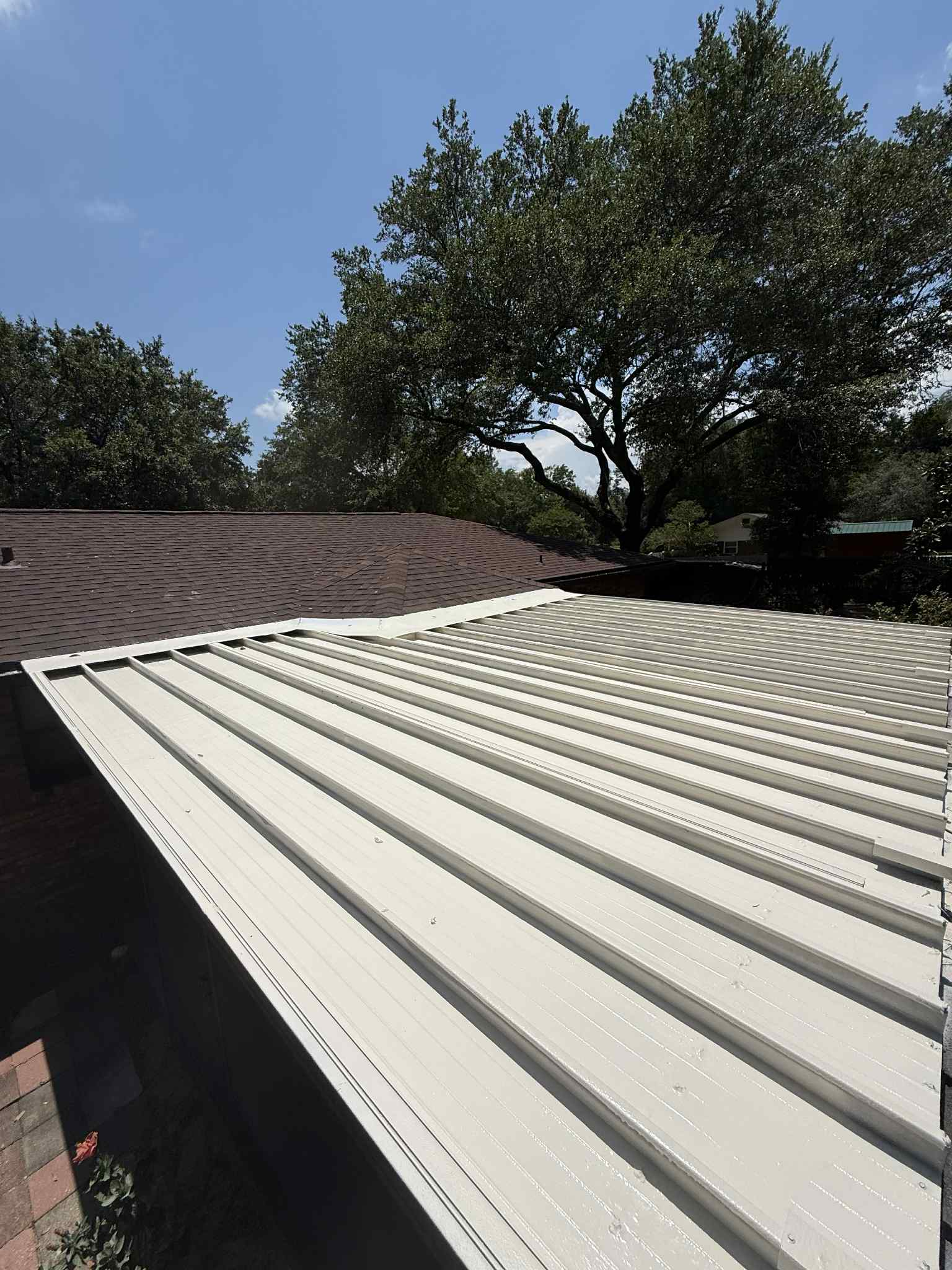 Roof coating project