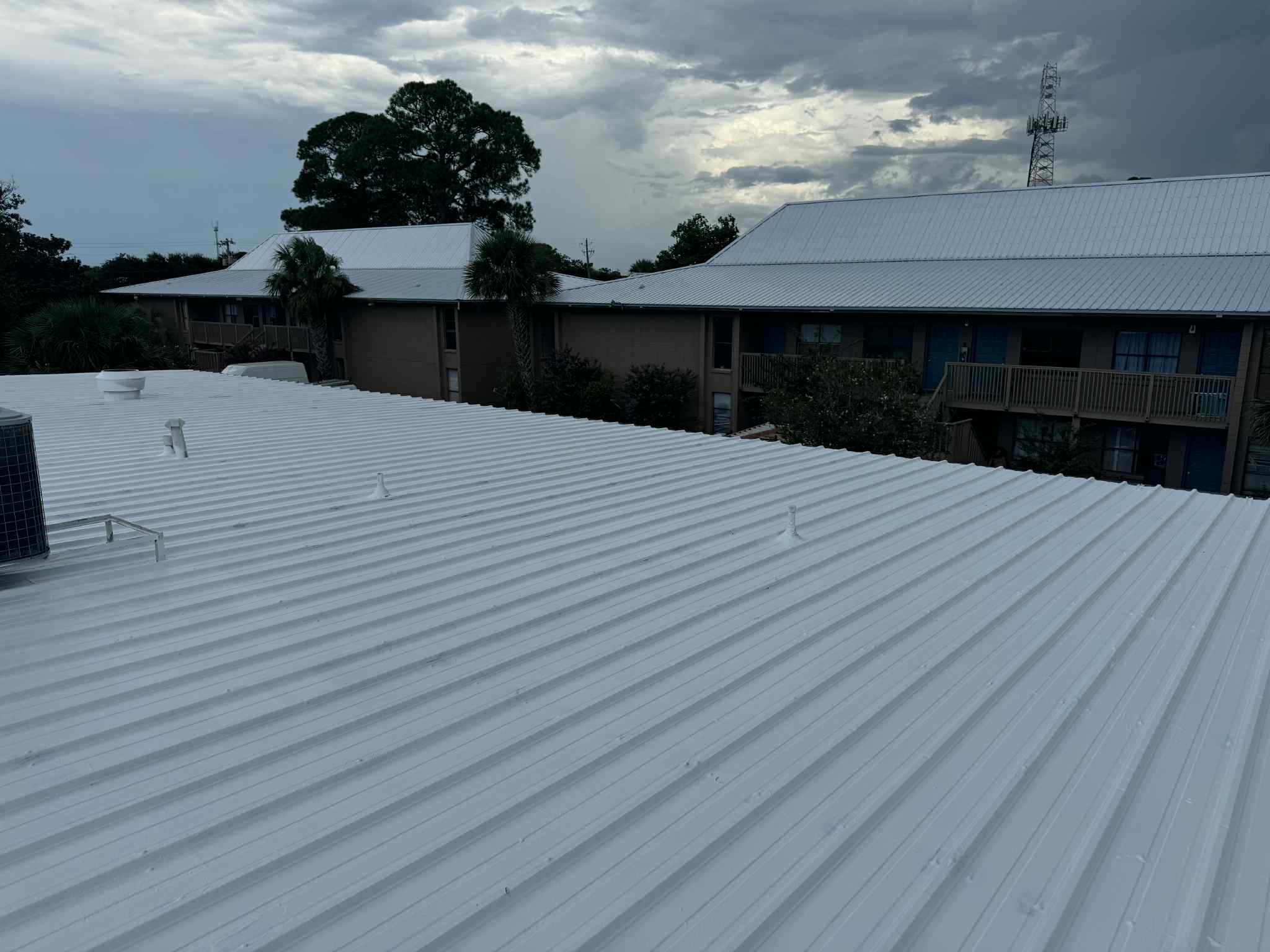 Roof coating project