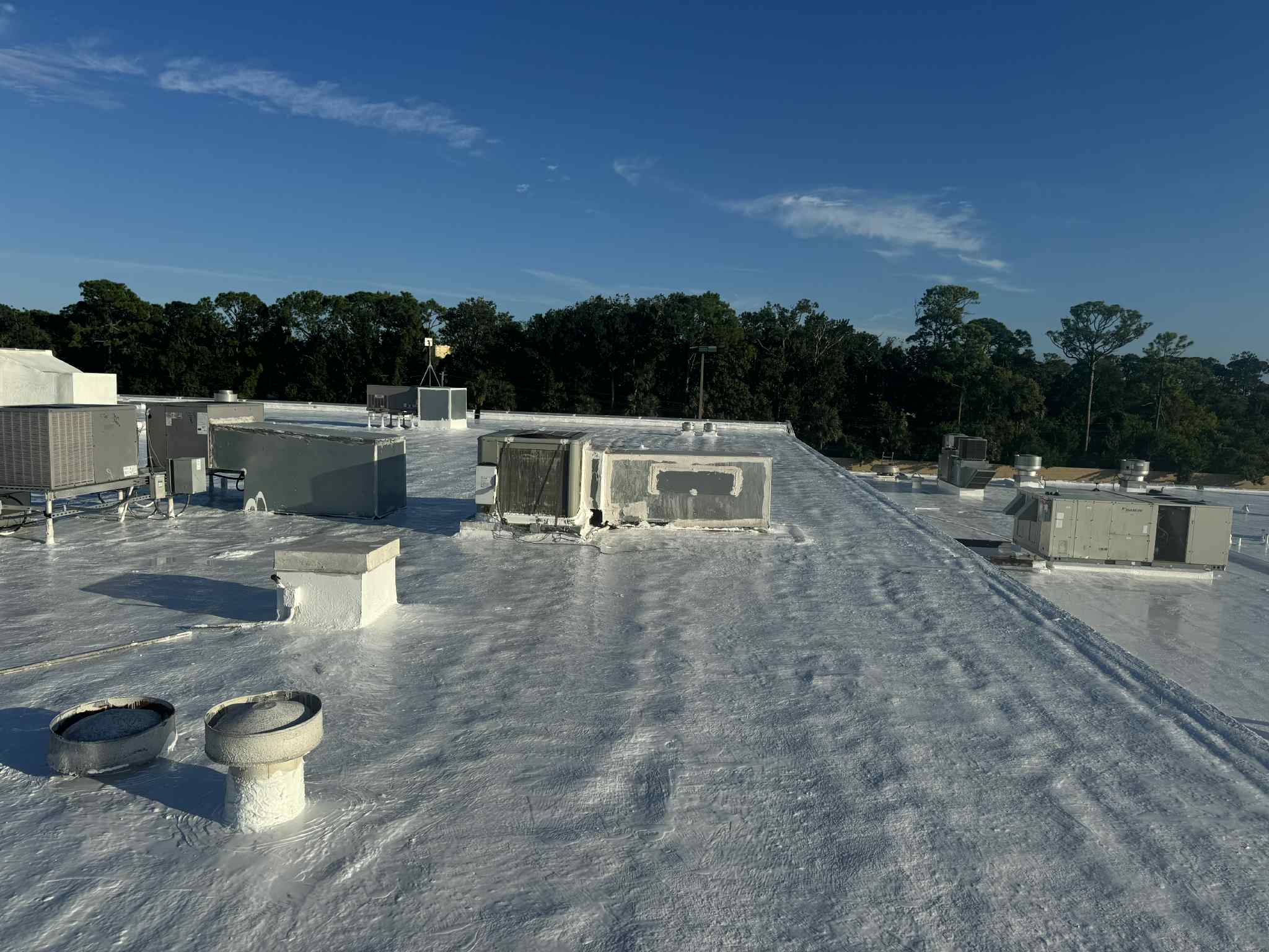 Roof coating project