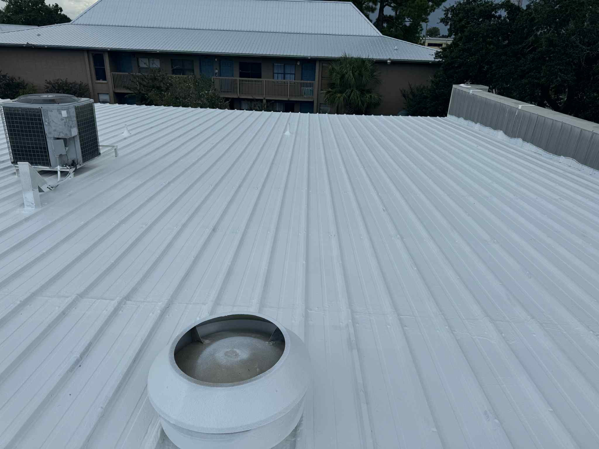 Roof coating project