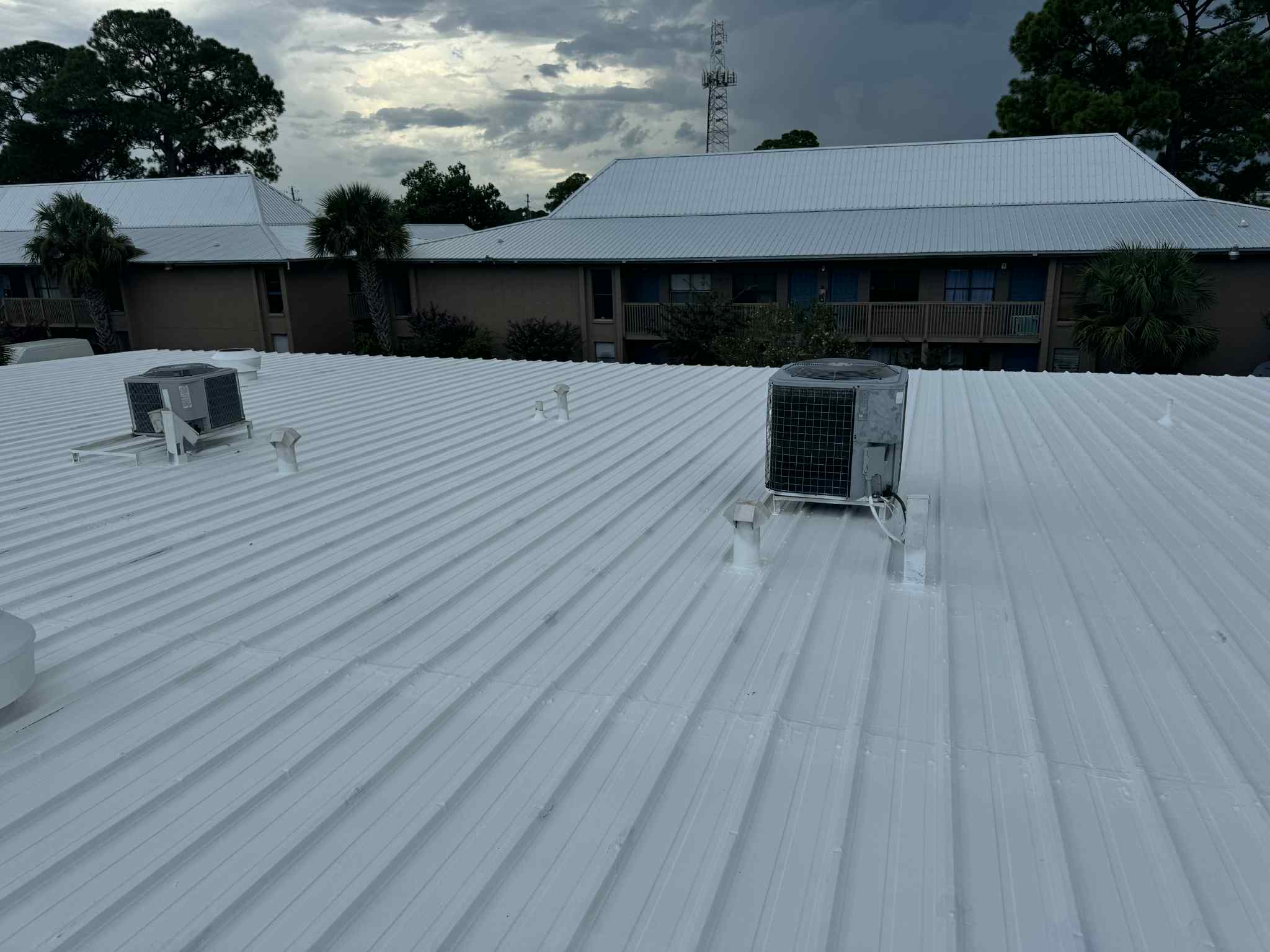 Roof coating project