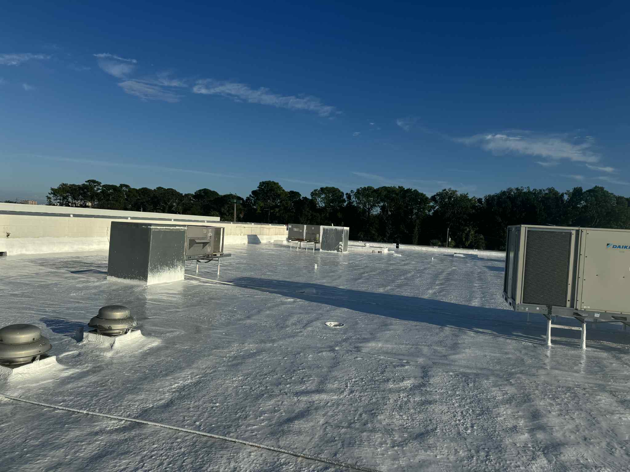 Roof coating project