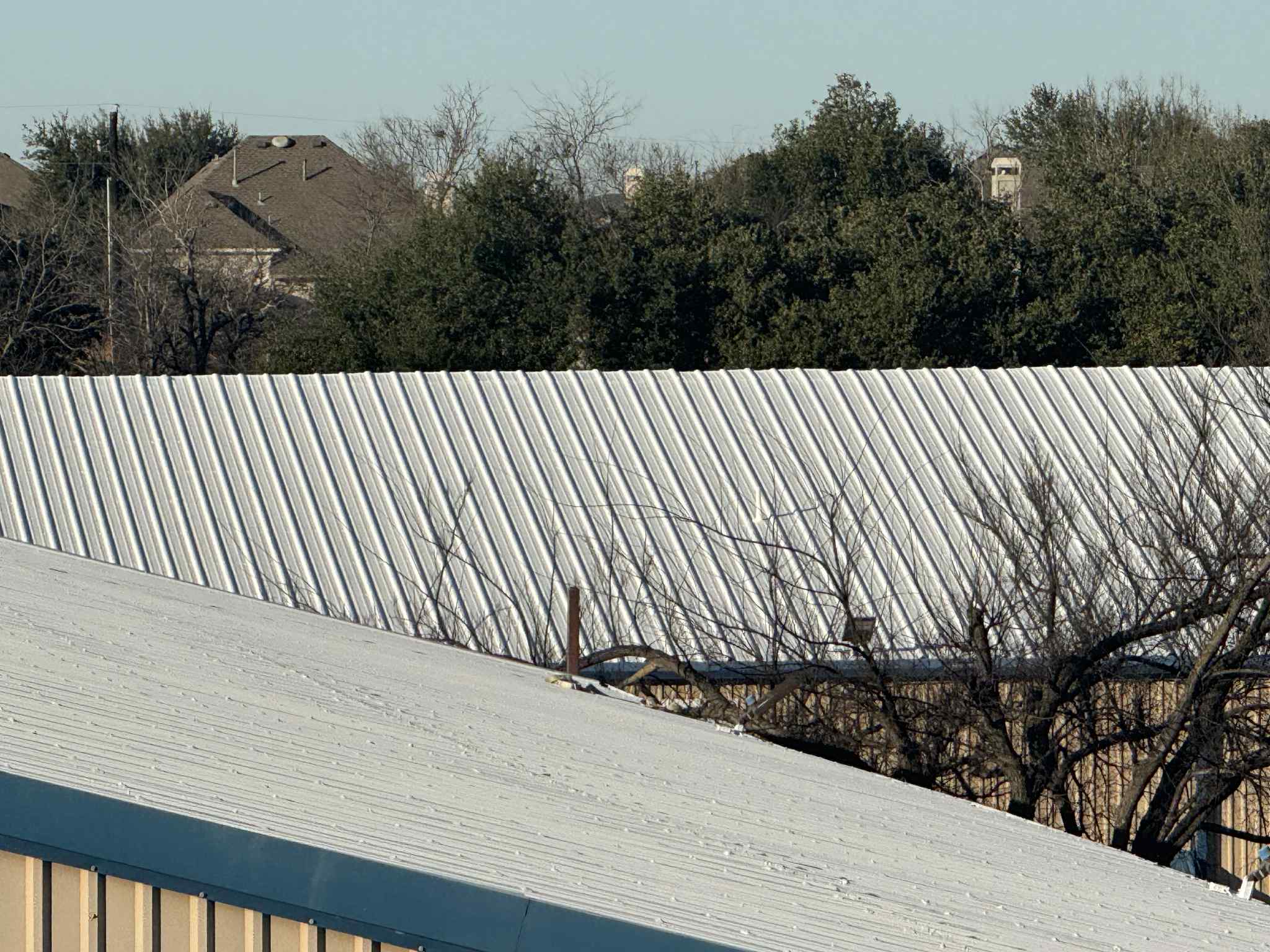 Roof coating project