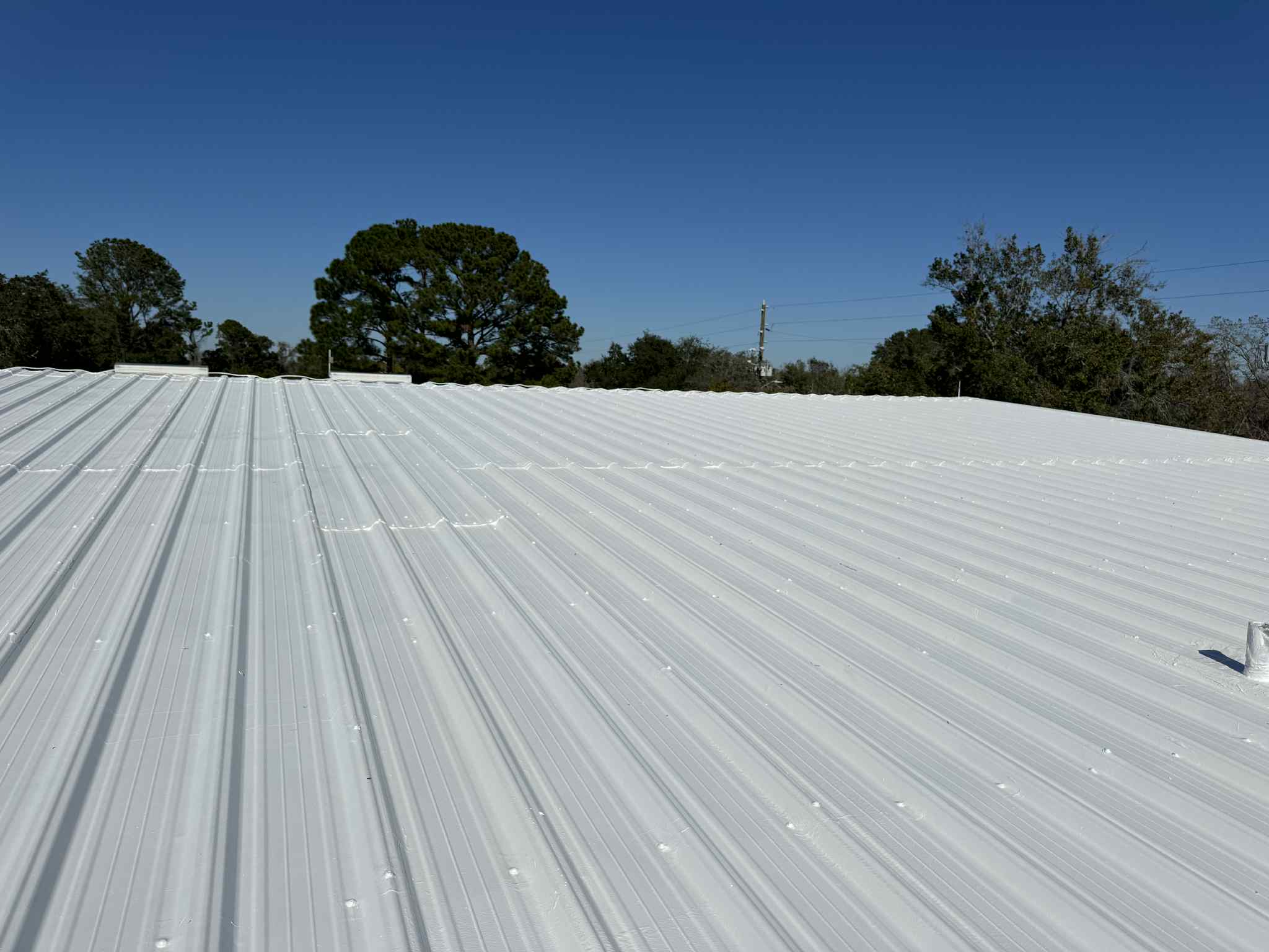 Roof coating project