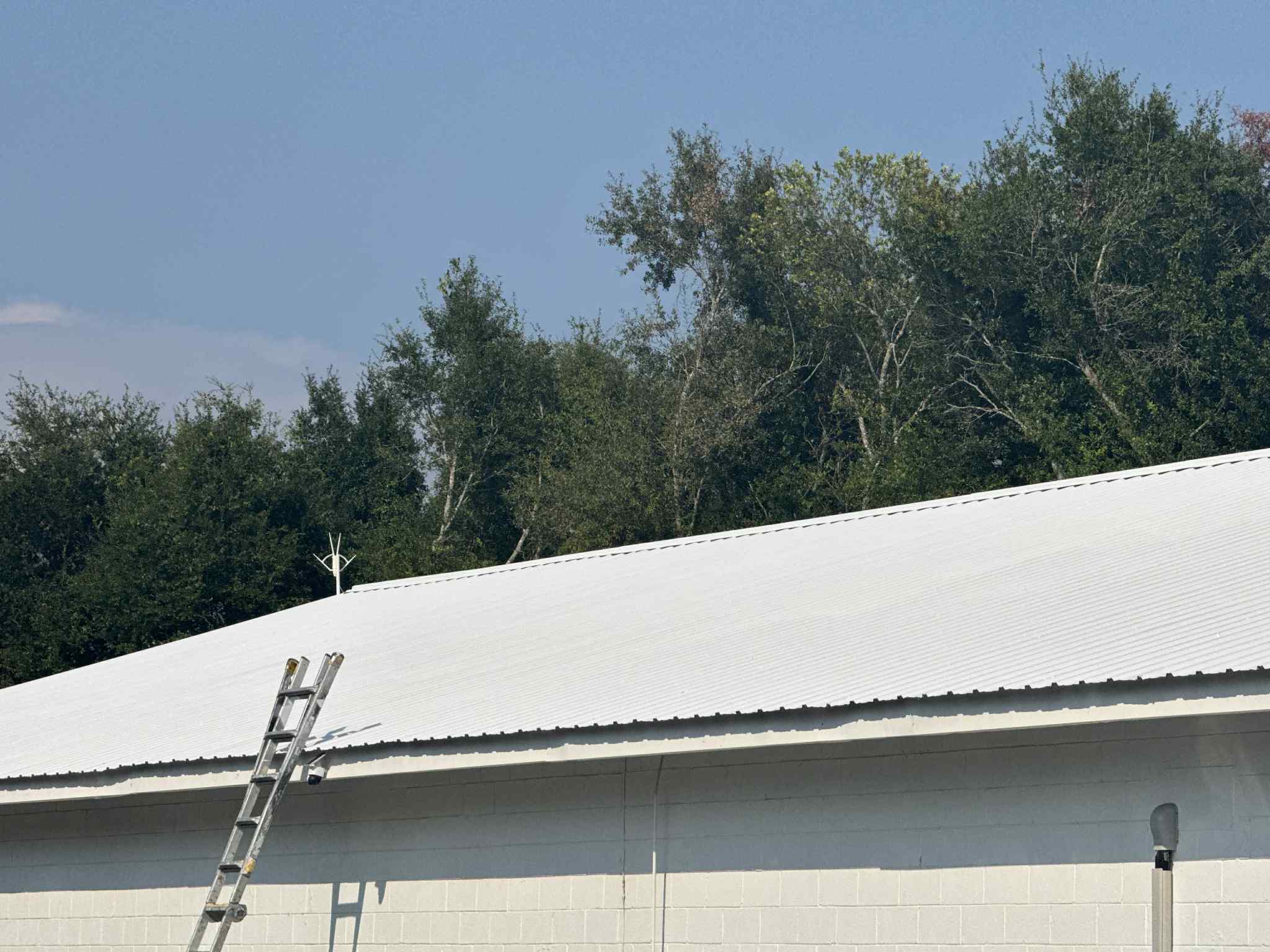 Roof coating project