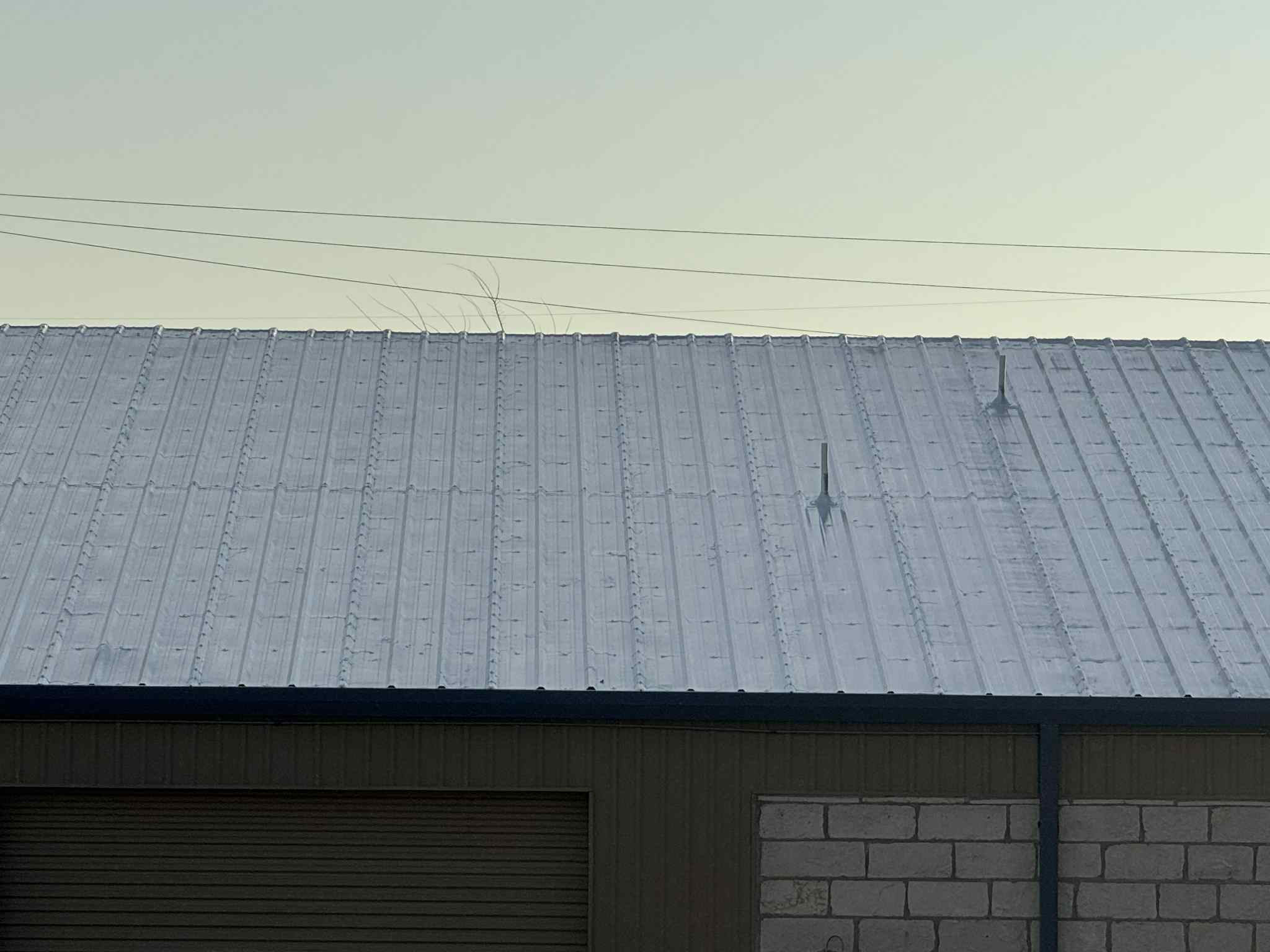 Roof coating project