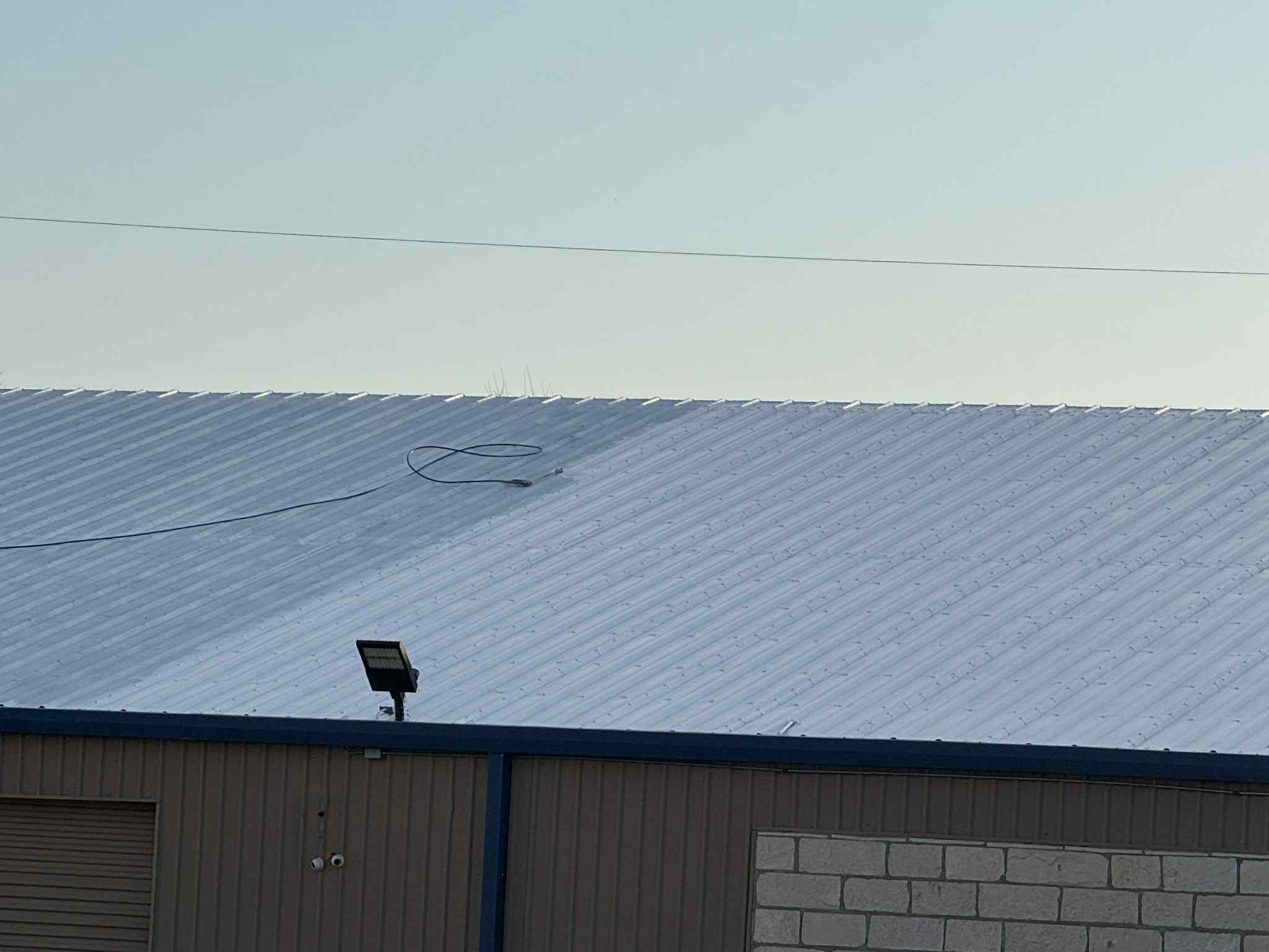 Roof coating project