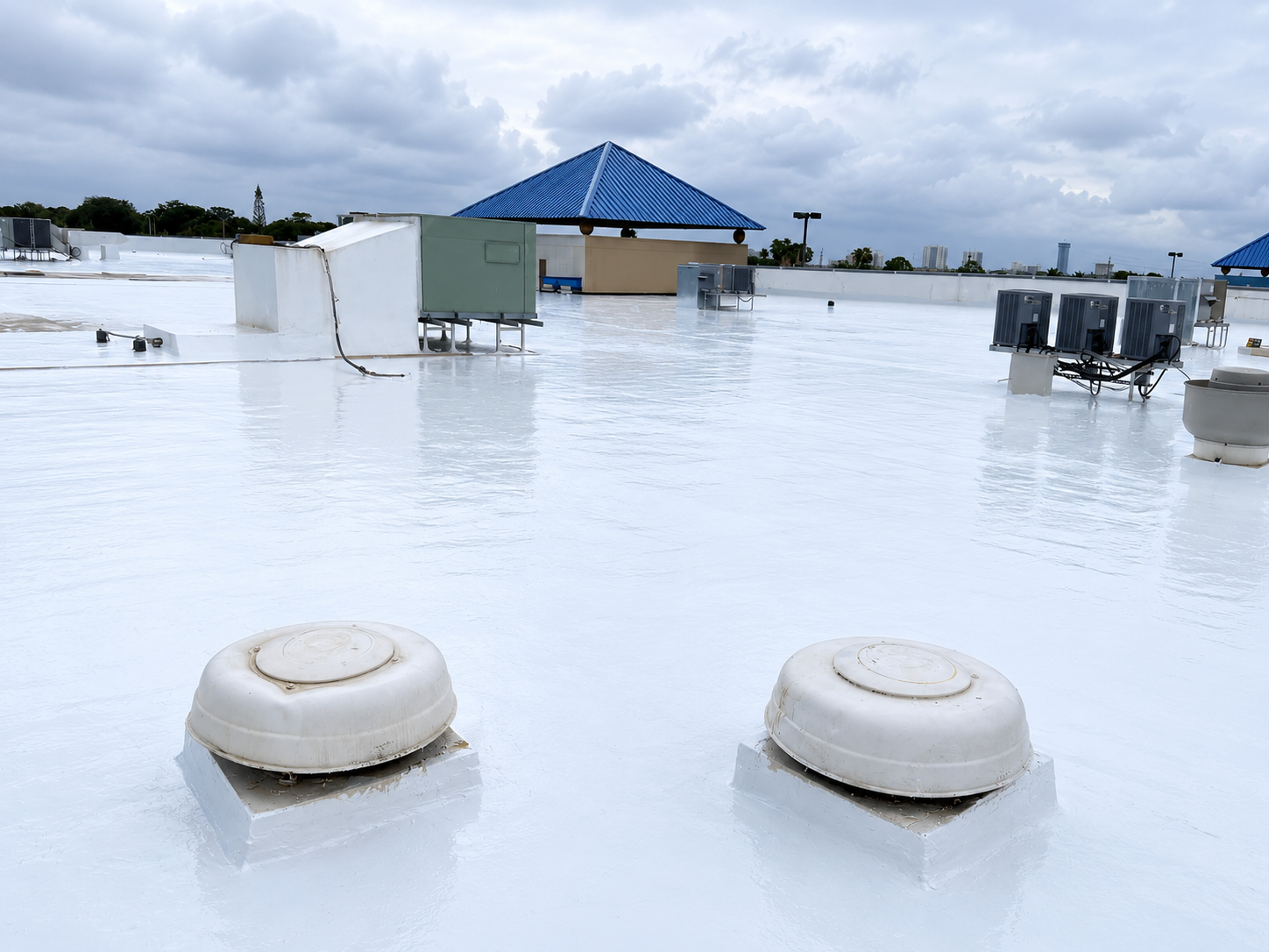 Roof coating project
