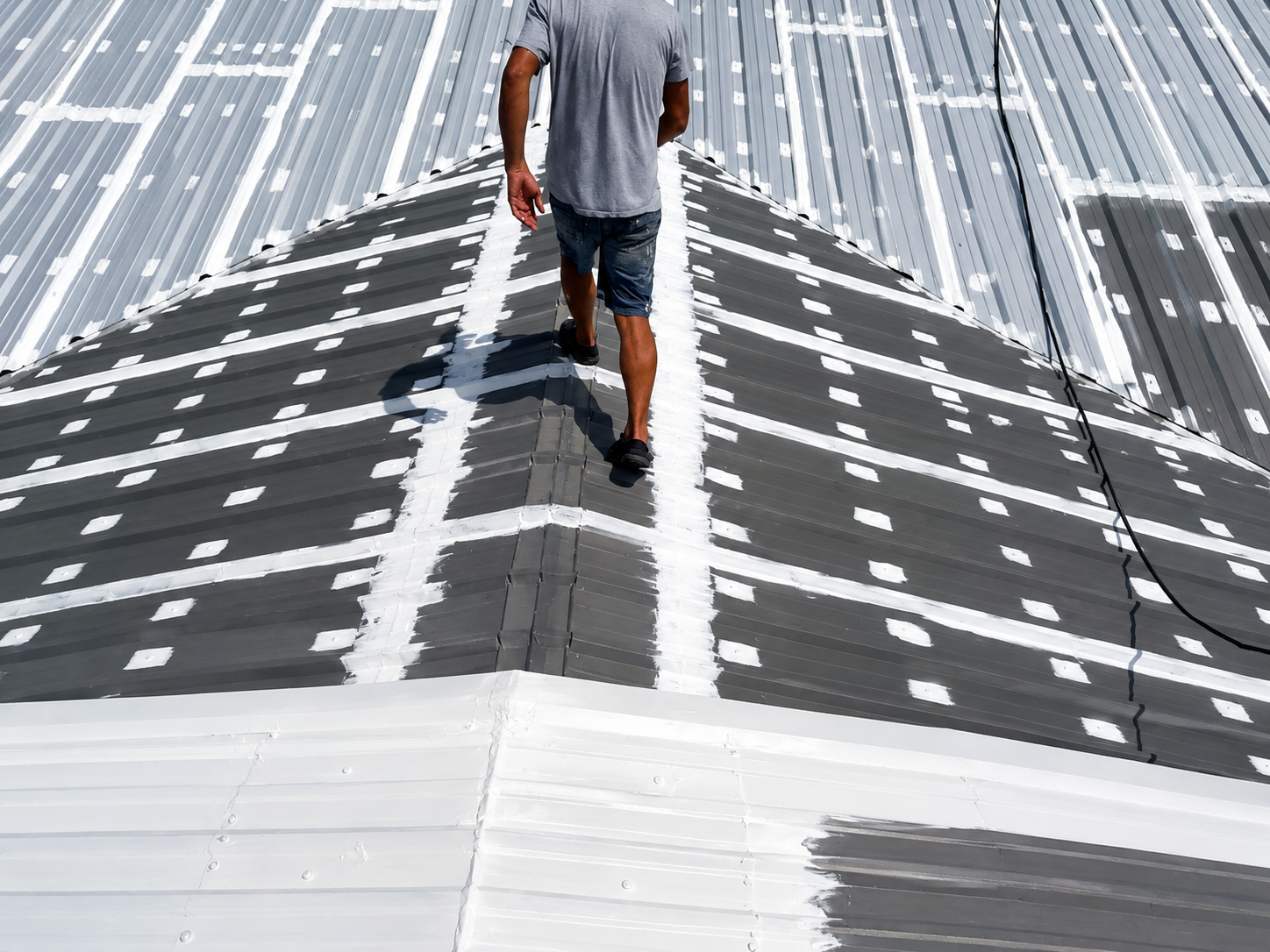Roof coating project