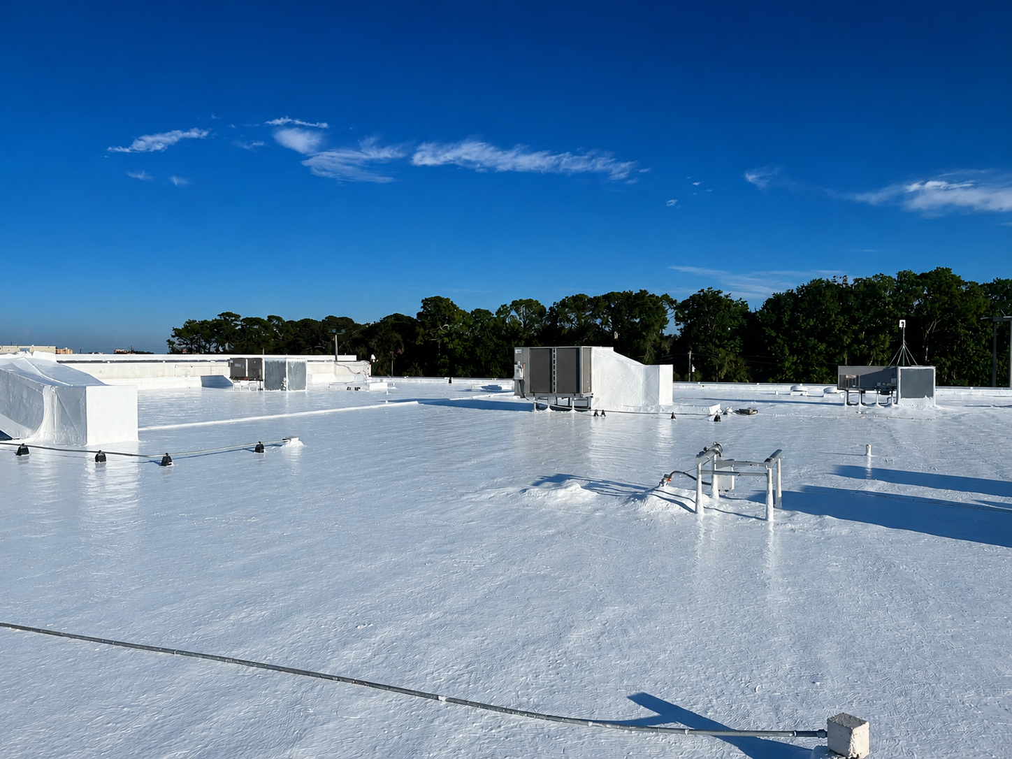 Roof coating project