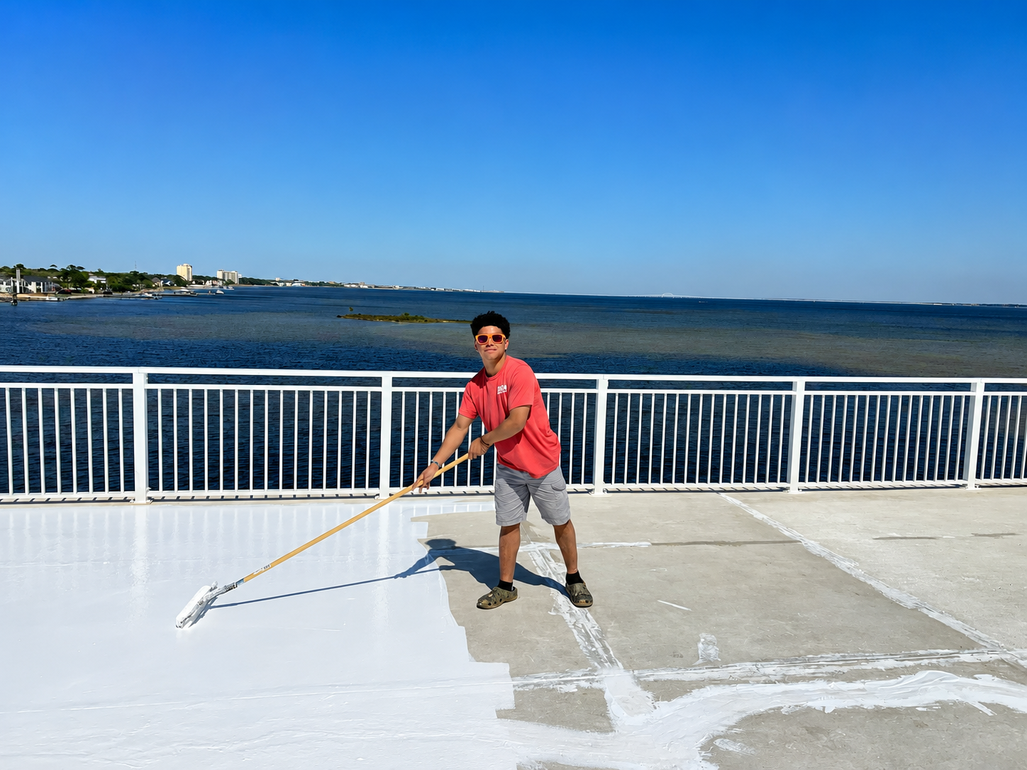 Roof coating project