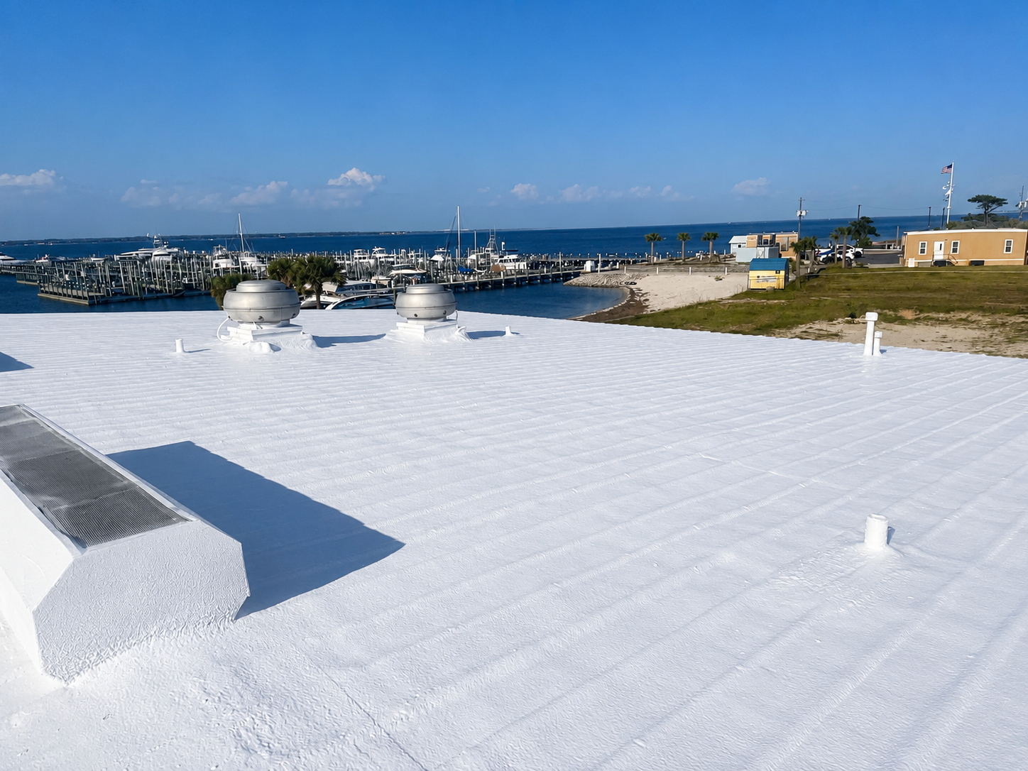 Roof coating project