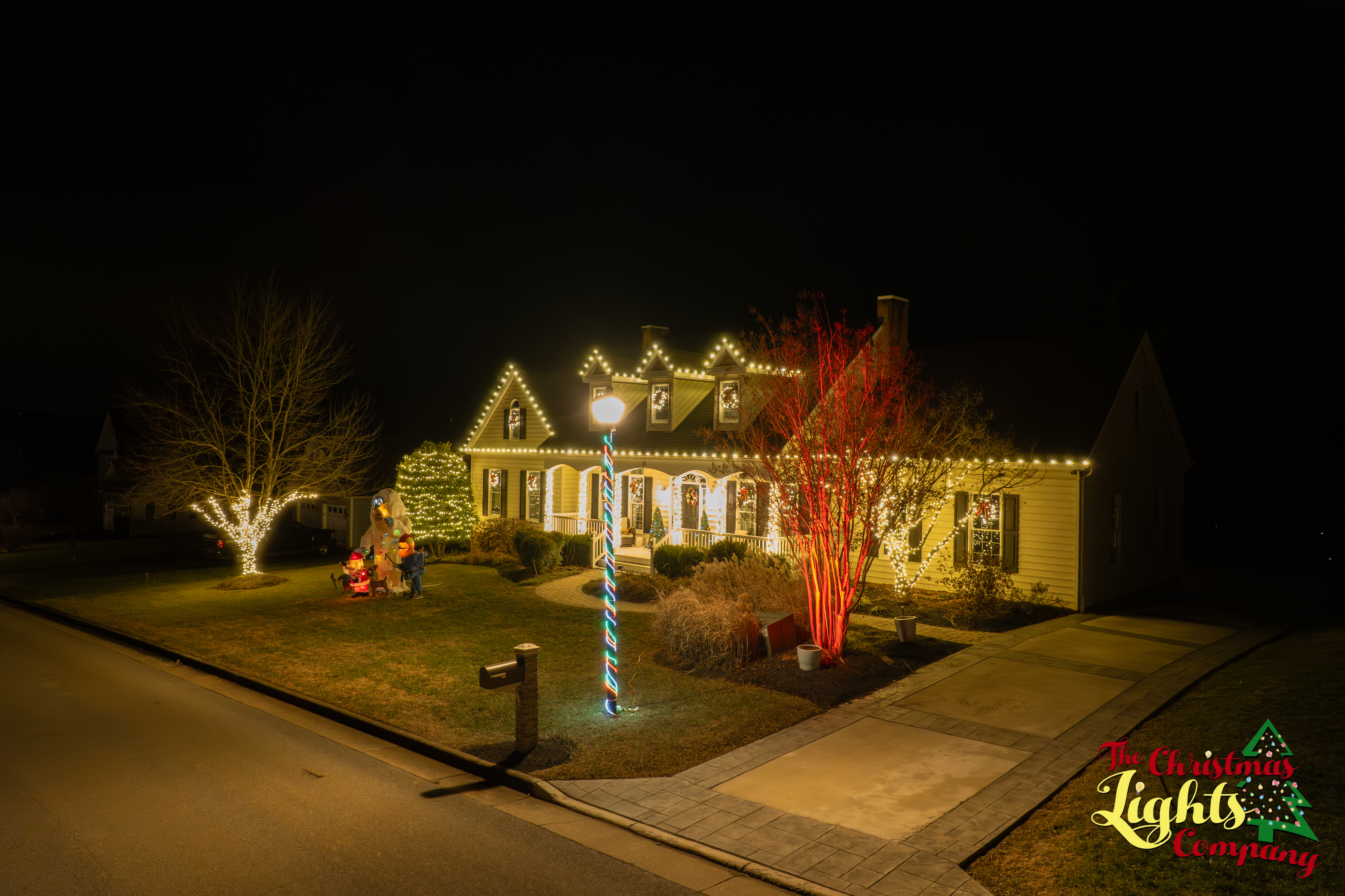 Christmas lighting project photography 2