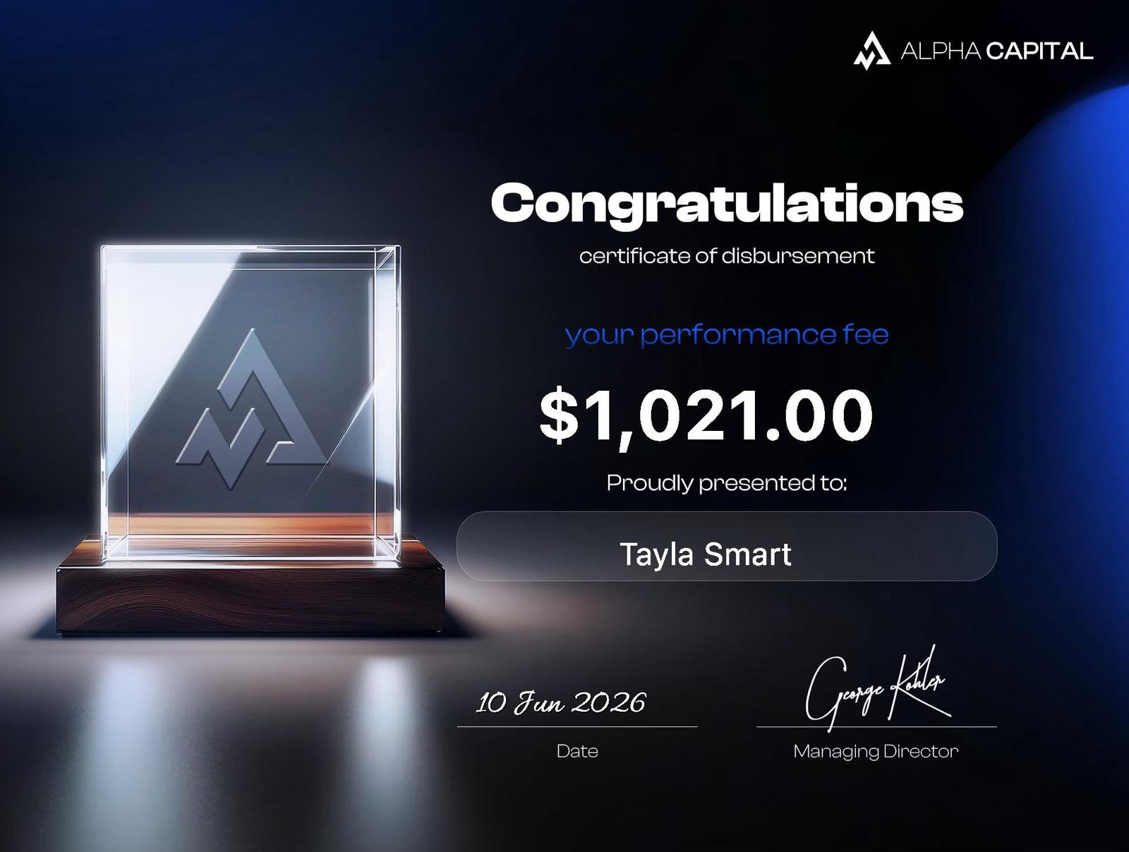 T28 Academy verified trading result 6
