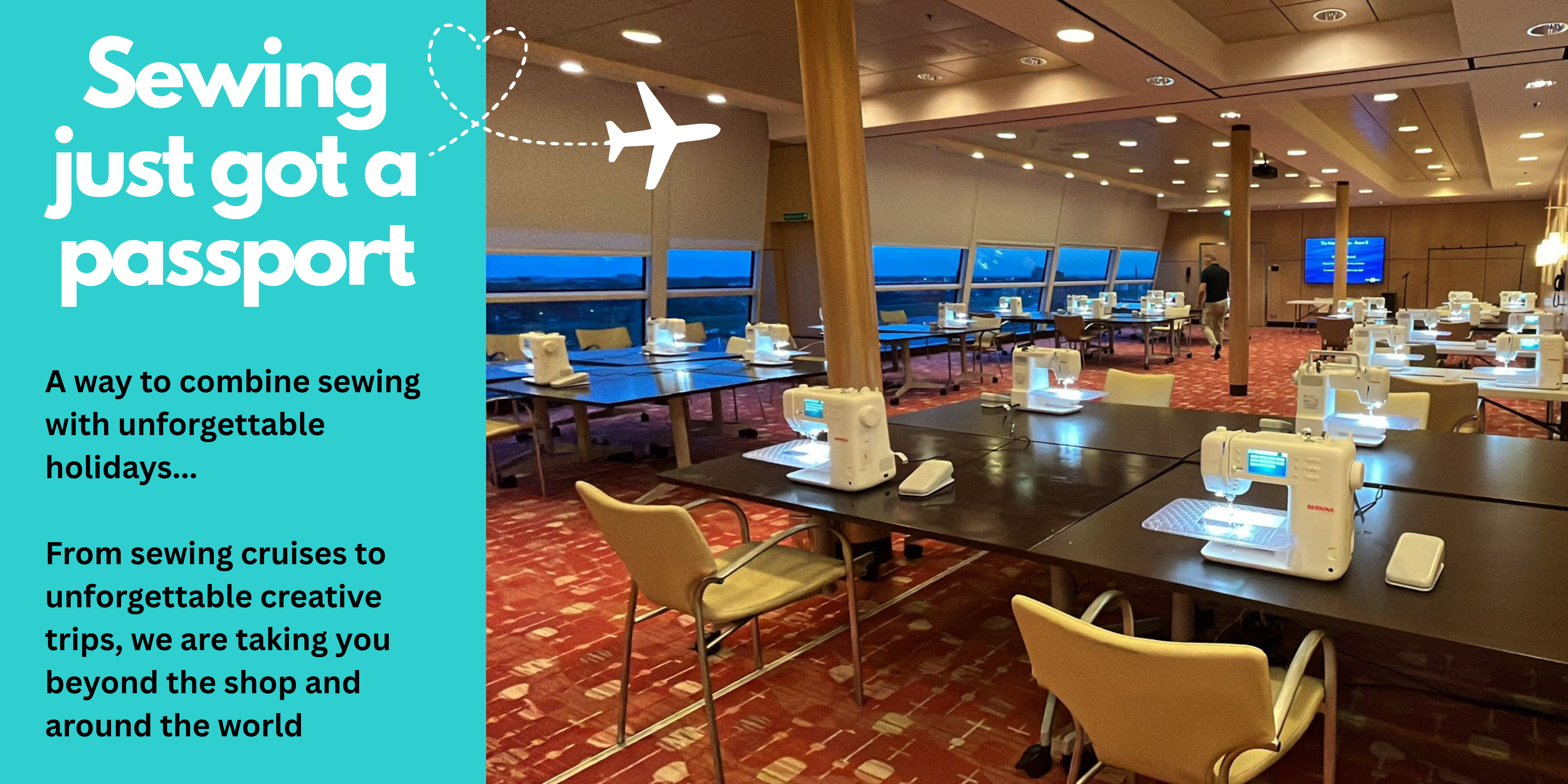 Picture of Bernina sewing machines onboard a cruise ship Picture of Bernina sewing machines onboard a cruise ship