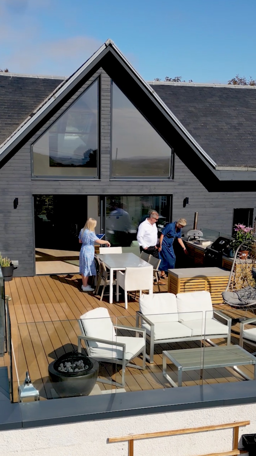 Viewing a Gullane roof terrace