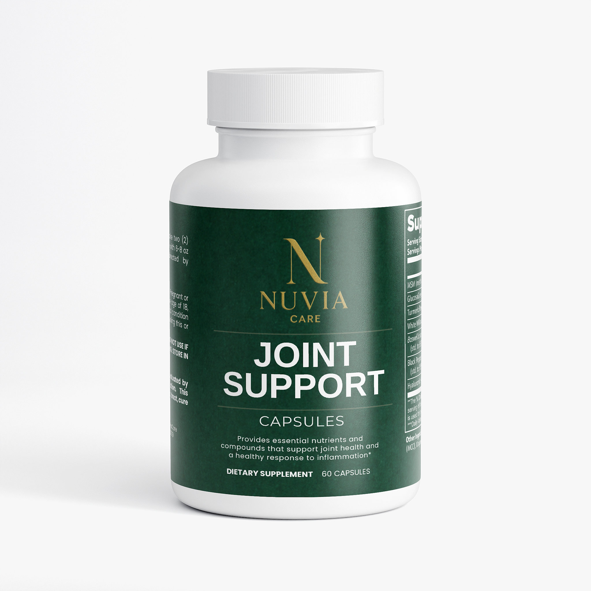 Supplement brand storefront example