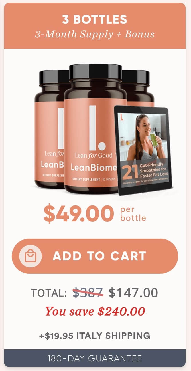 leanbiome 90 day supply