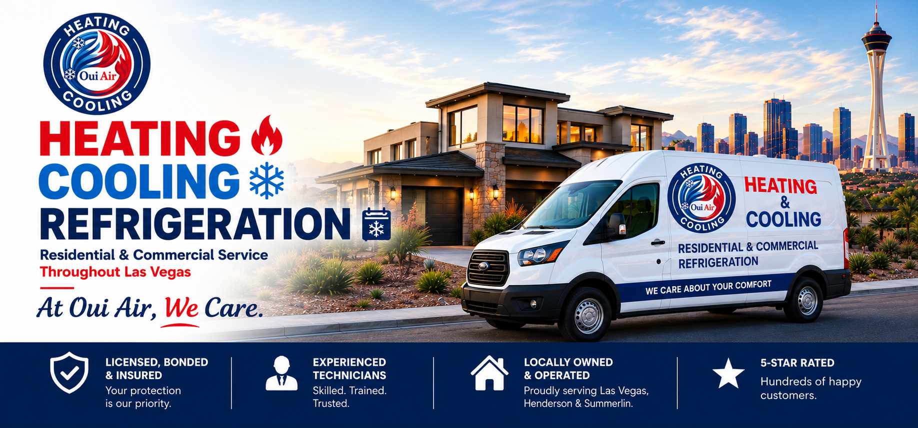 Oui Air HVAC Service Van & Technicians in Las Vegas