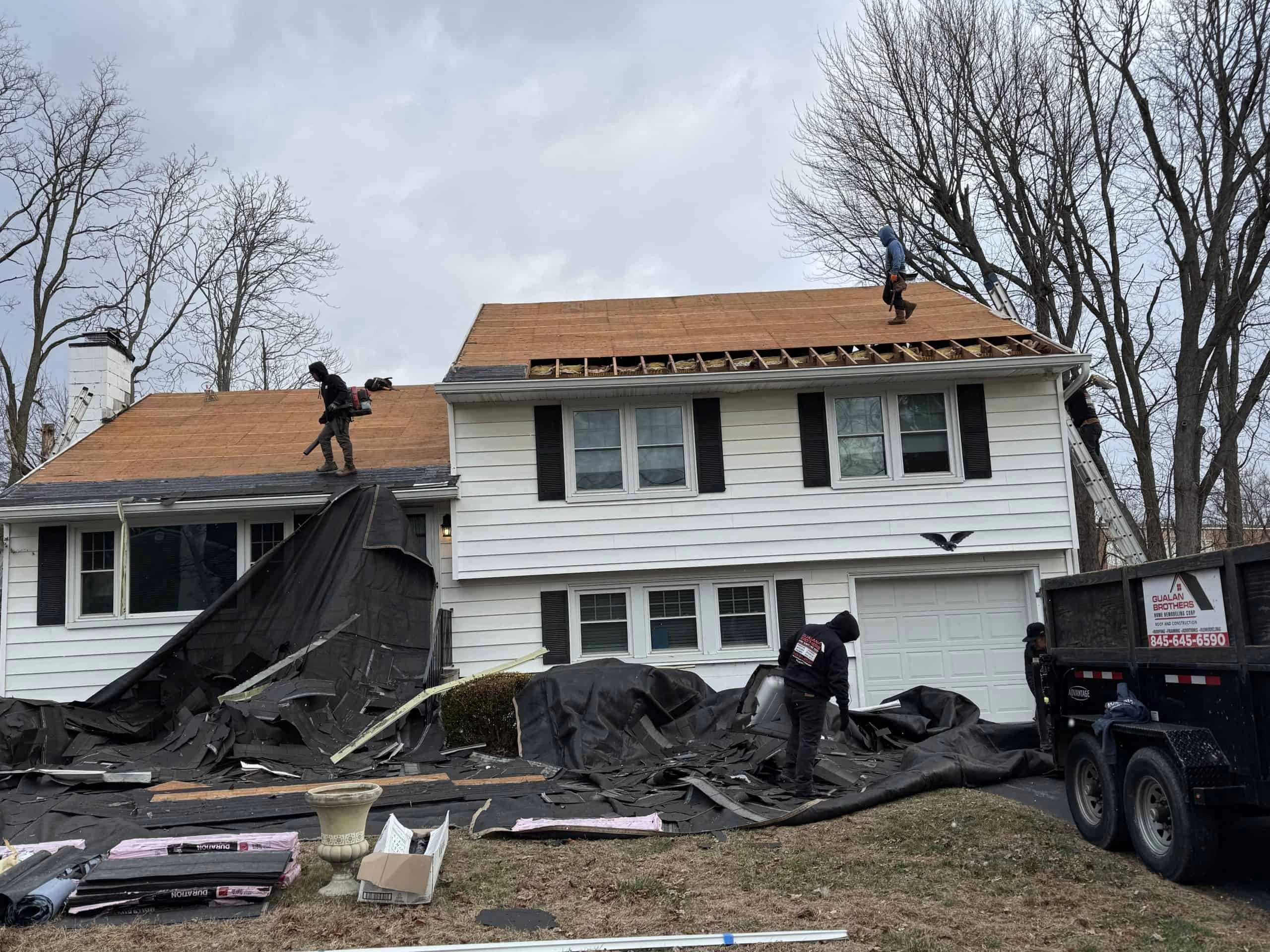 Roof installation project
