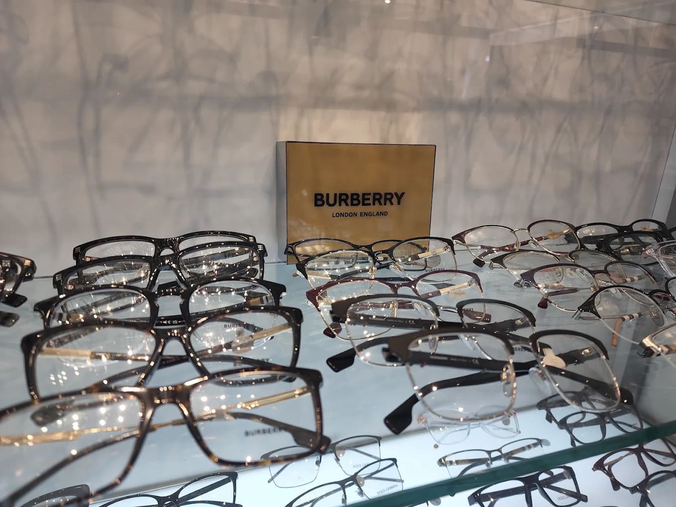 Burberry eyewear at Optical Zone Westminster