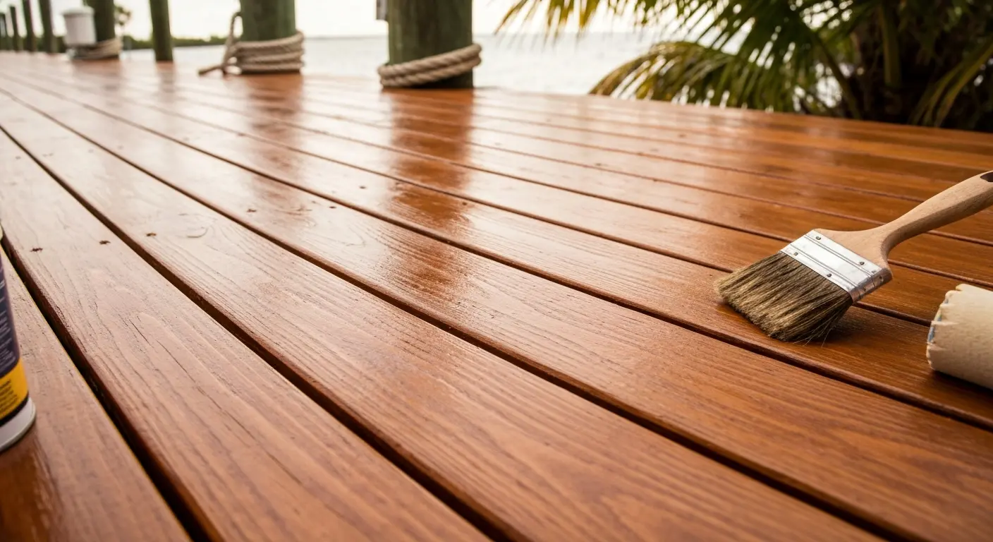 Deck staining project