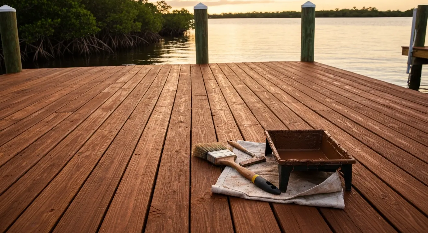 Deck staining project