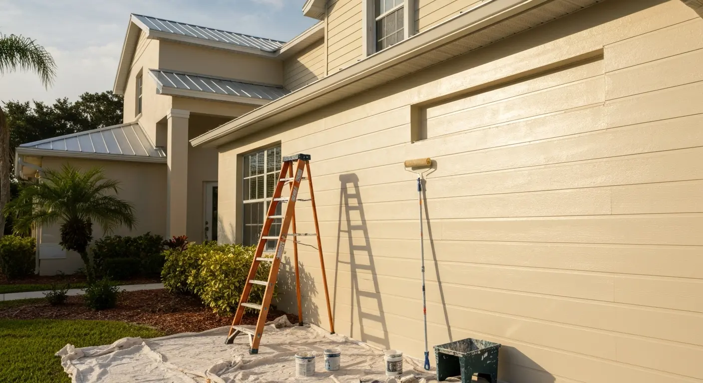 Exterior painting project in Seminole