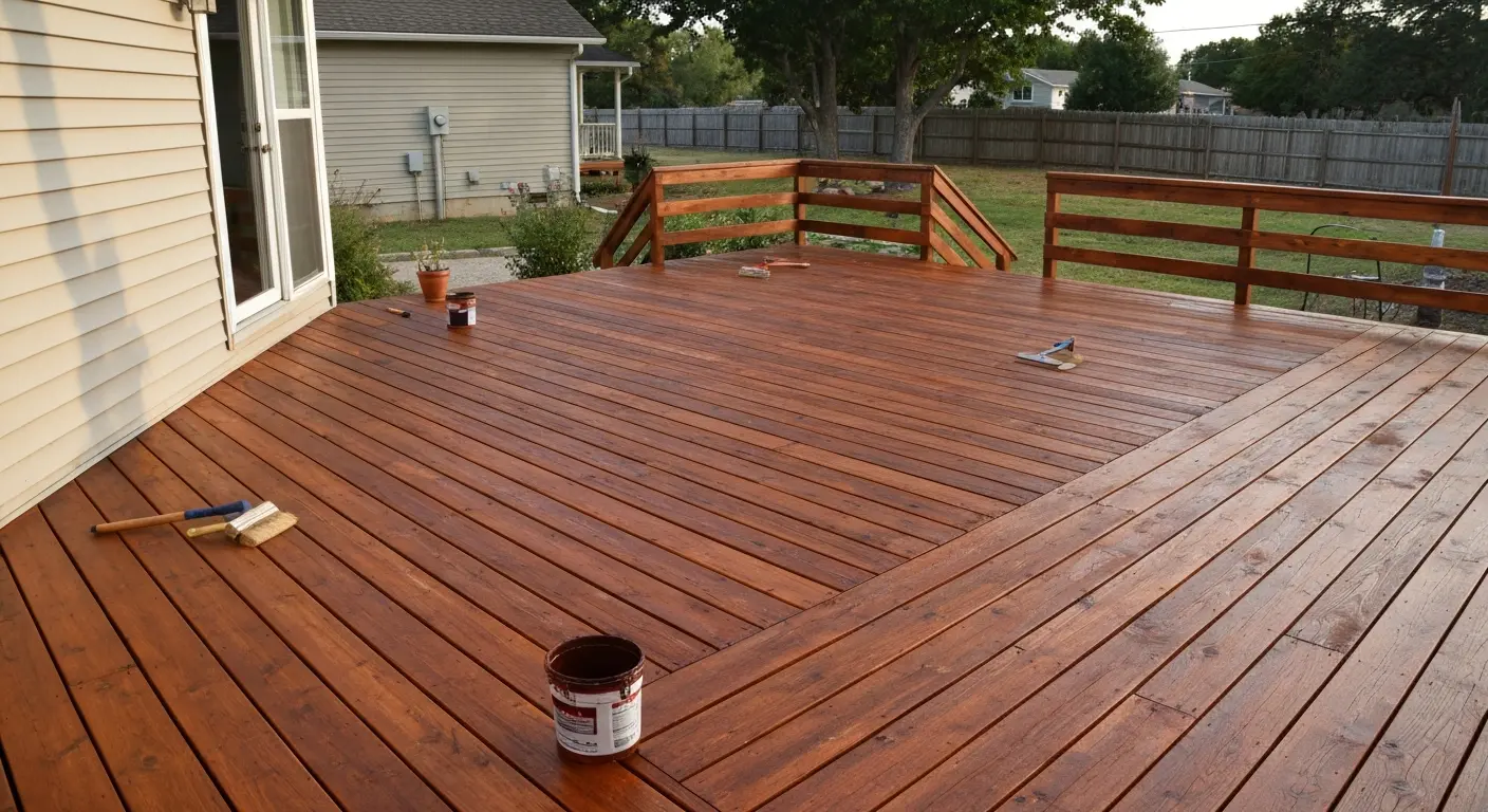 Deck staining project