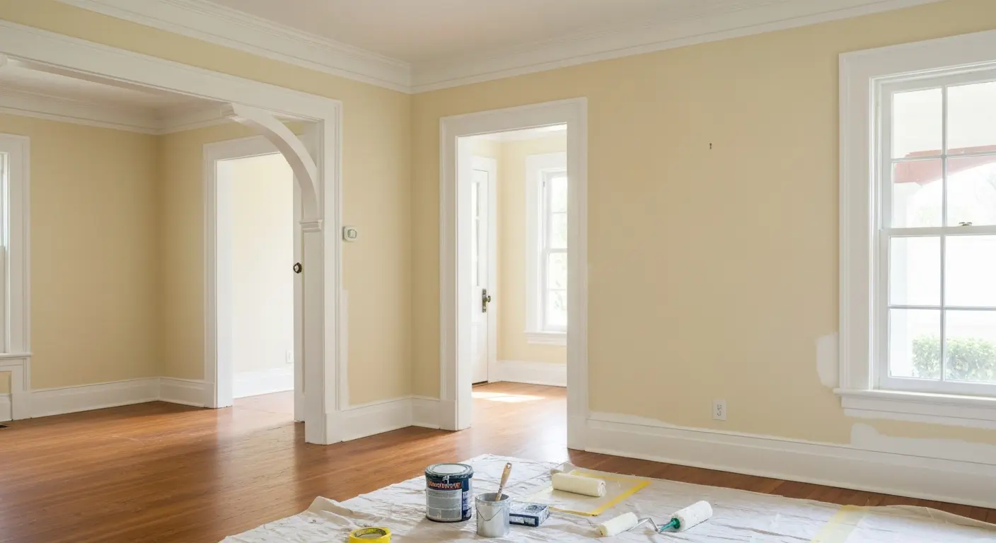 Interior painting in Safety Harbor living room