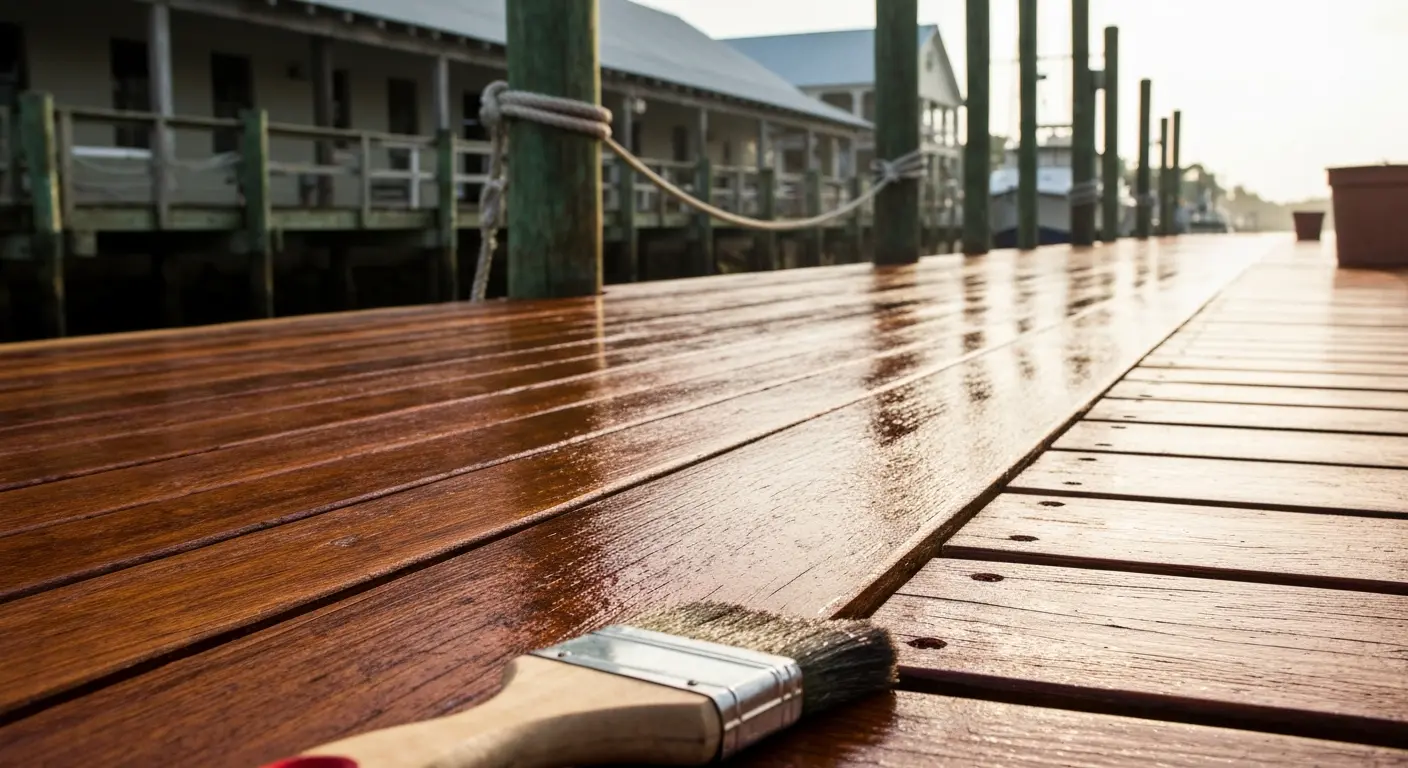 Deck staining project